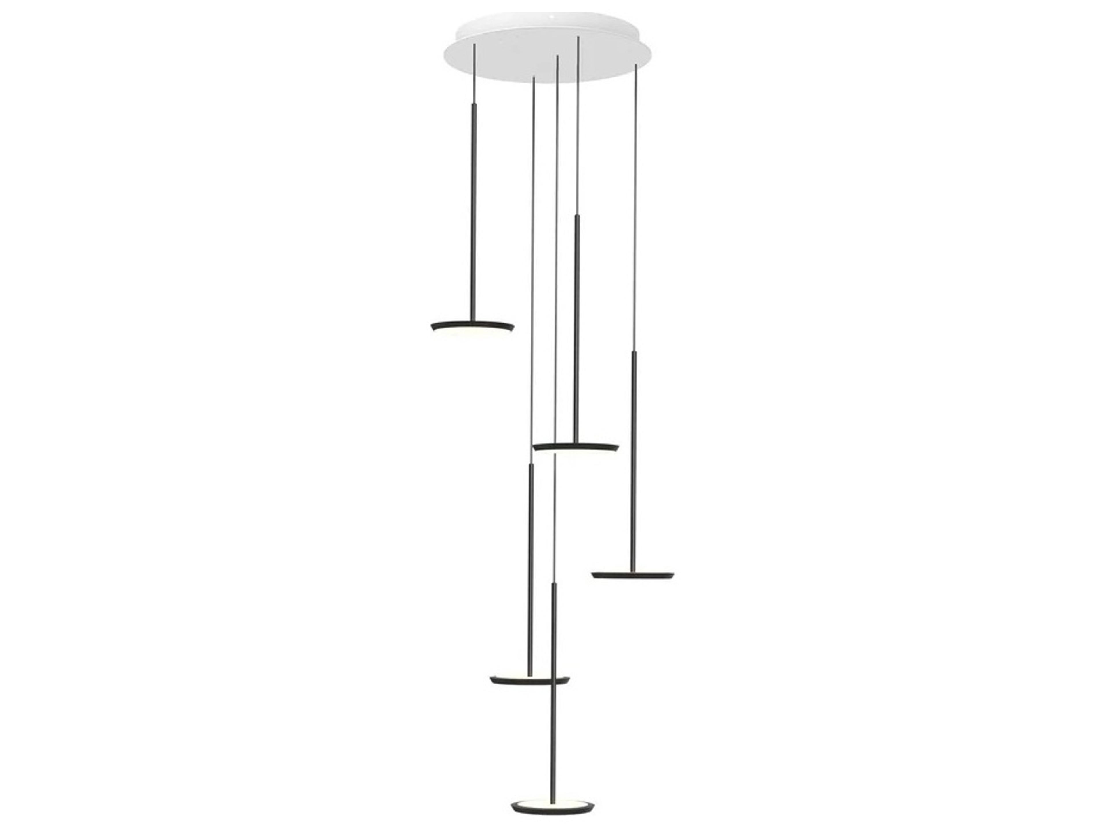 Pablo Sky Solo 5-Light Black Linear Chandelier