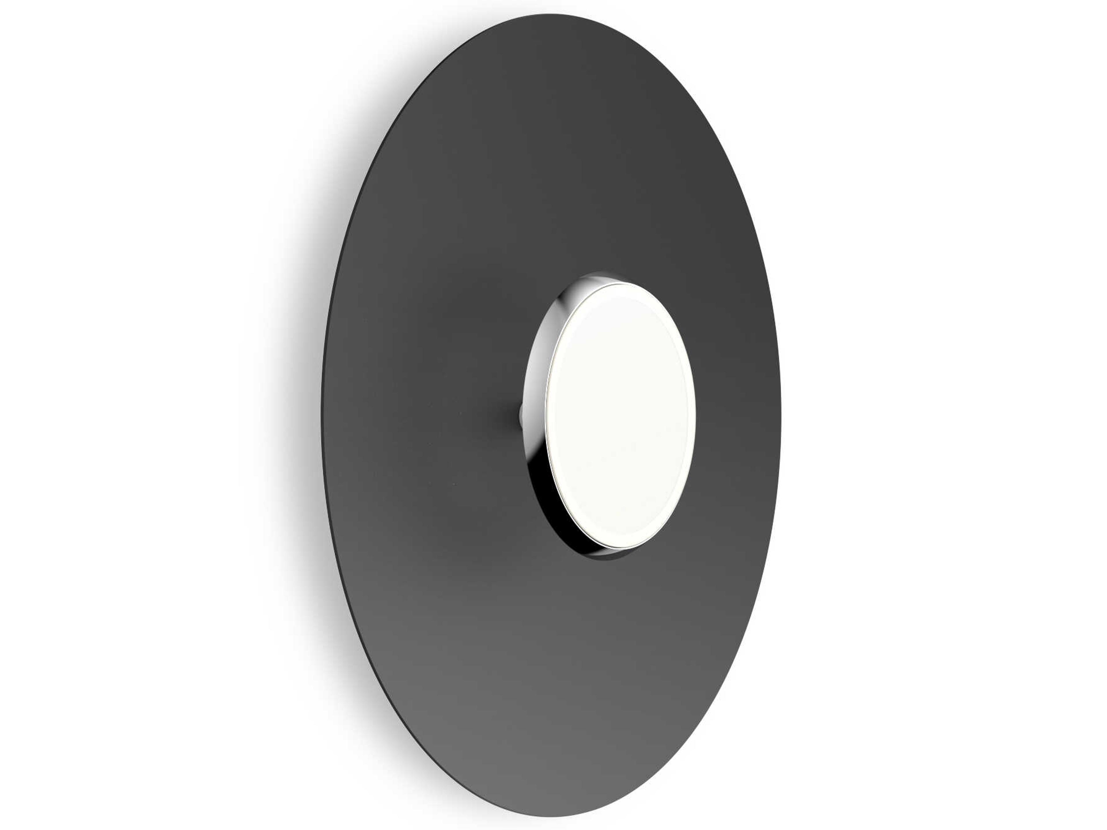 Sky Dome 1-Light Black Chrome Wall Sconce
