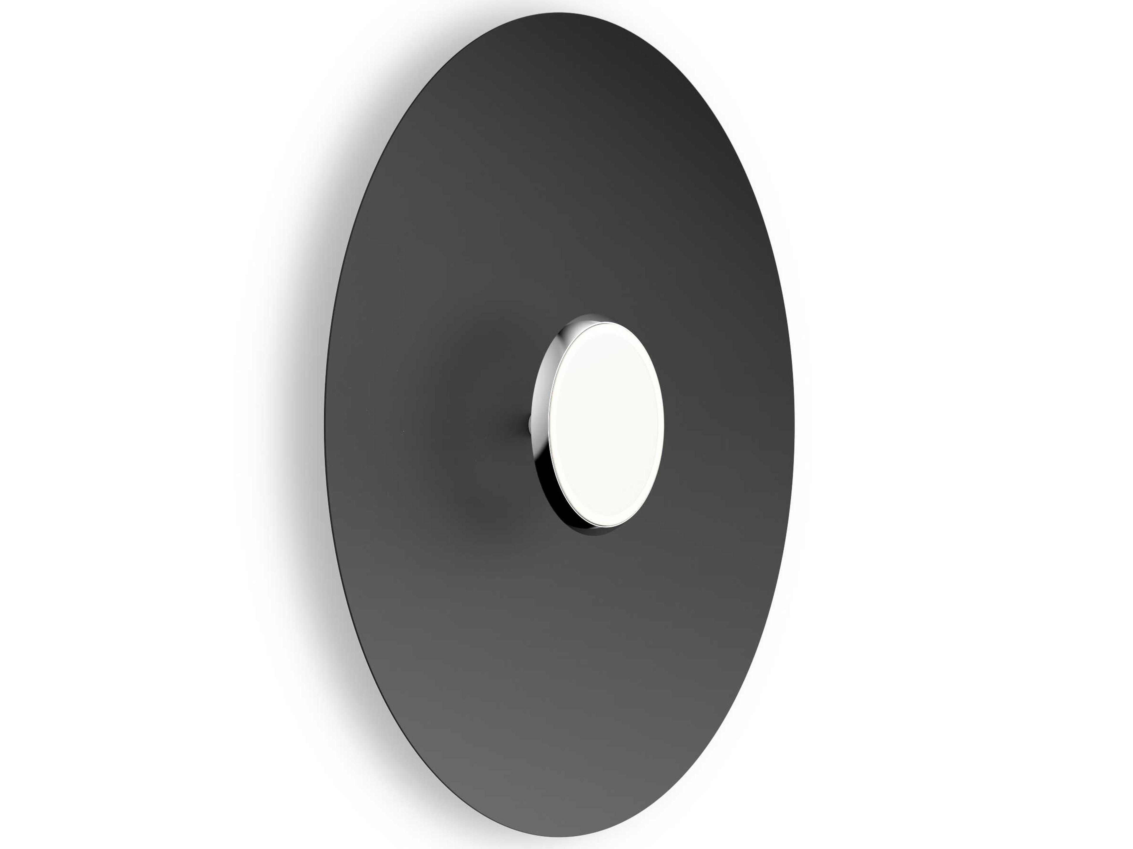 Sky Dome 1-Light Black Chrome Wall Sconce