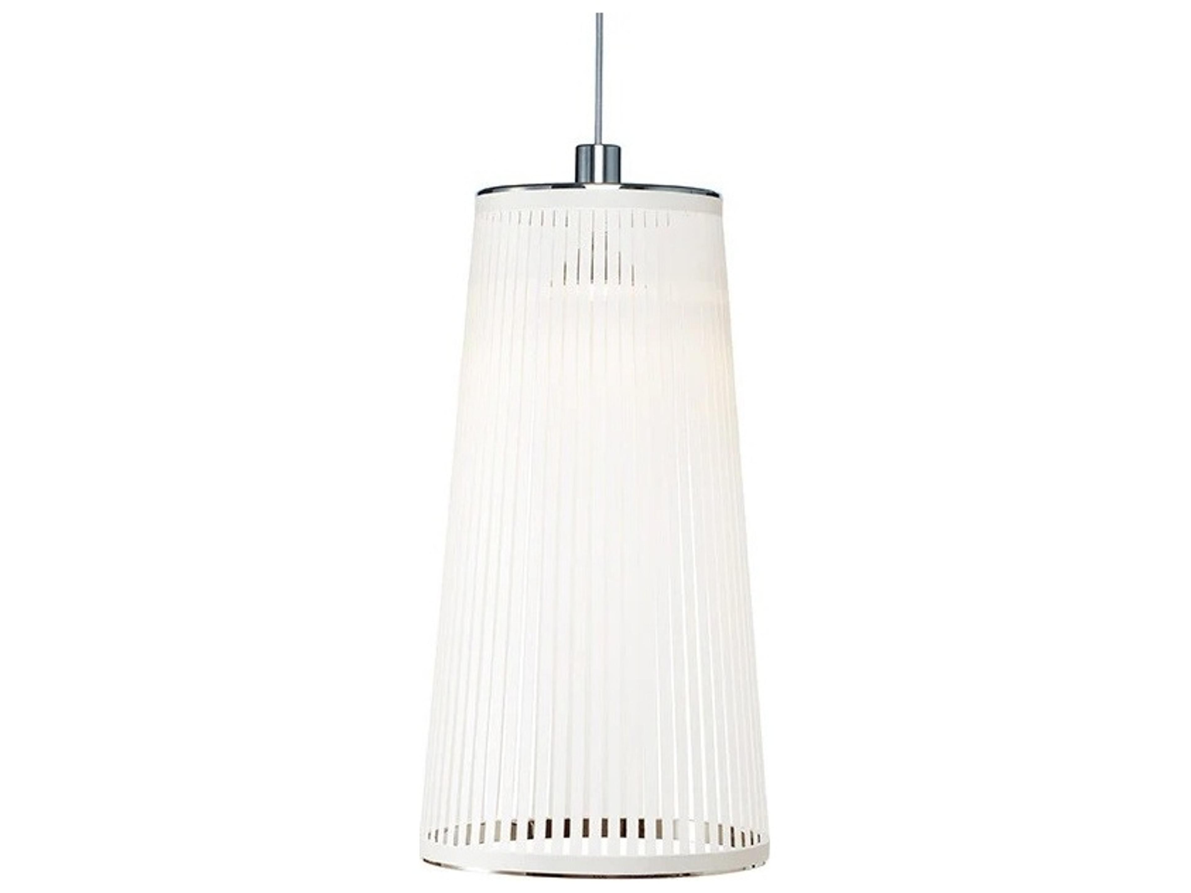 Pablo Solis 1-Light White Cylinder Pendant