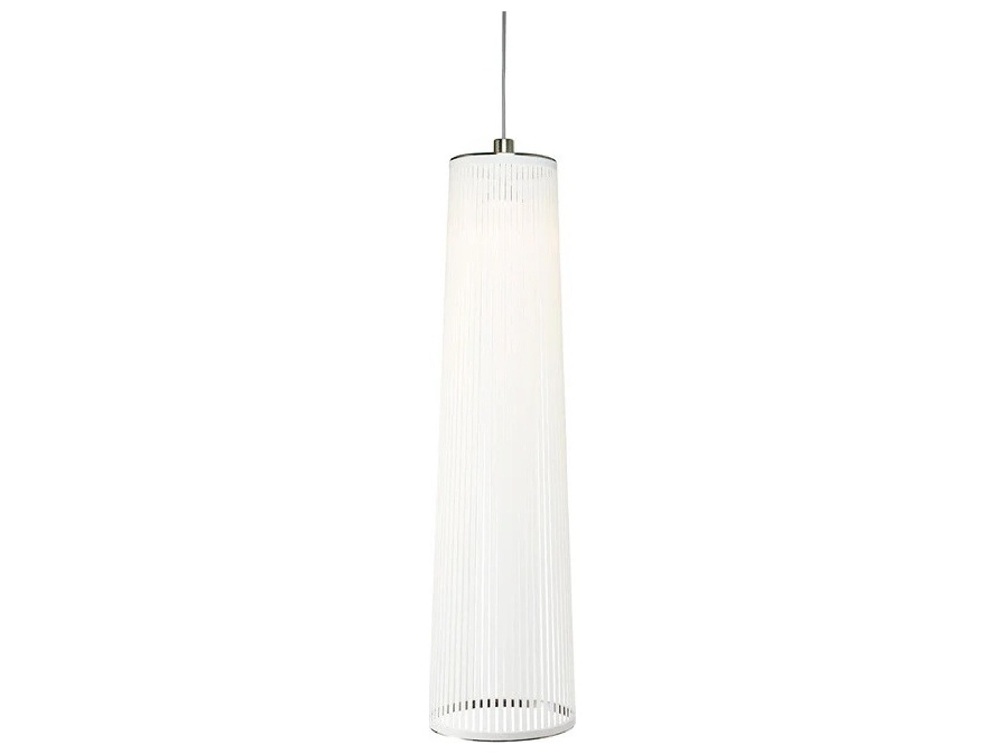 Pablo Solis 1-Light White Cylinder Pendant