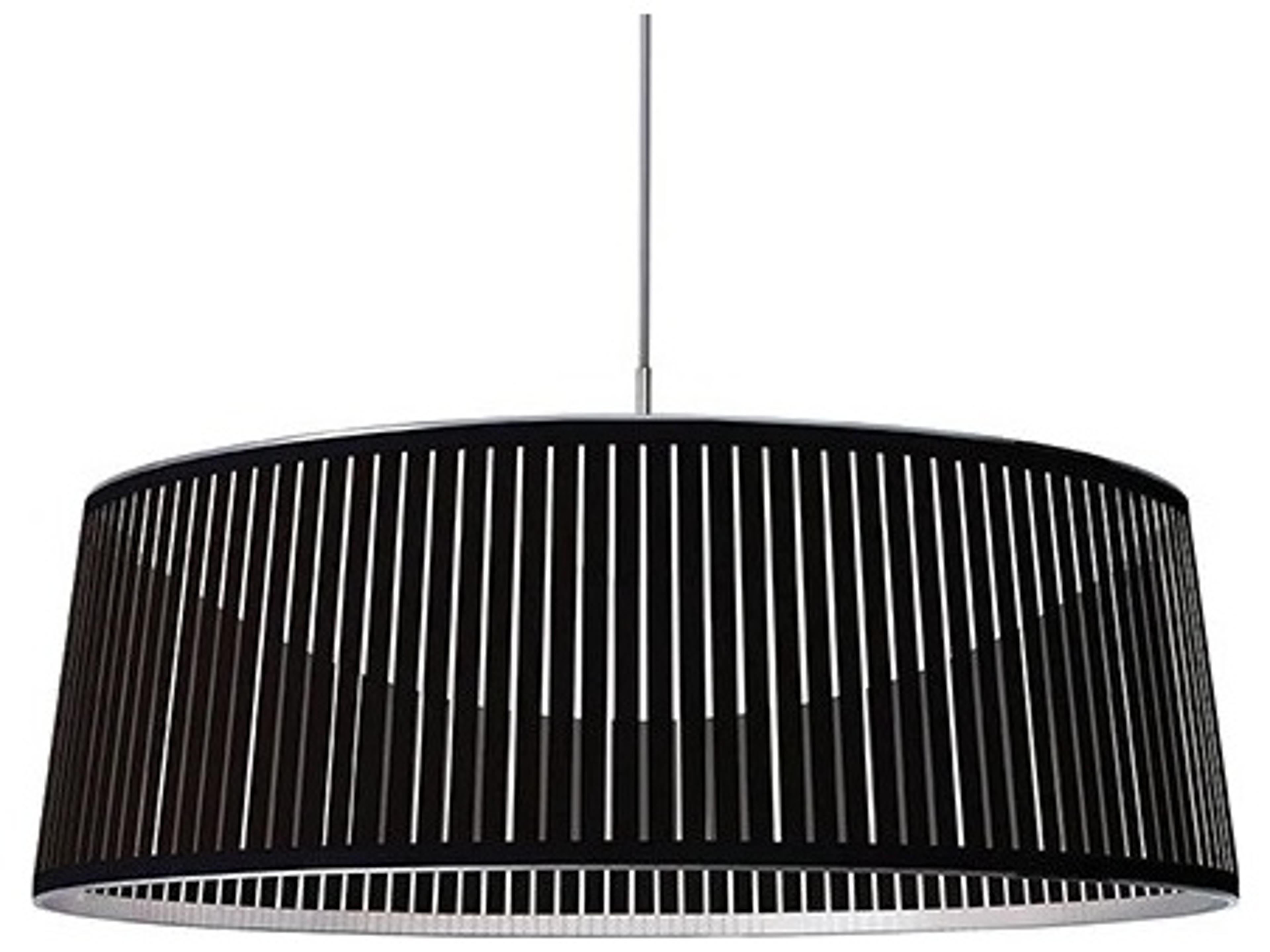 Pablo Solis 1-Light Black Drum Pendant