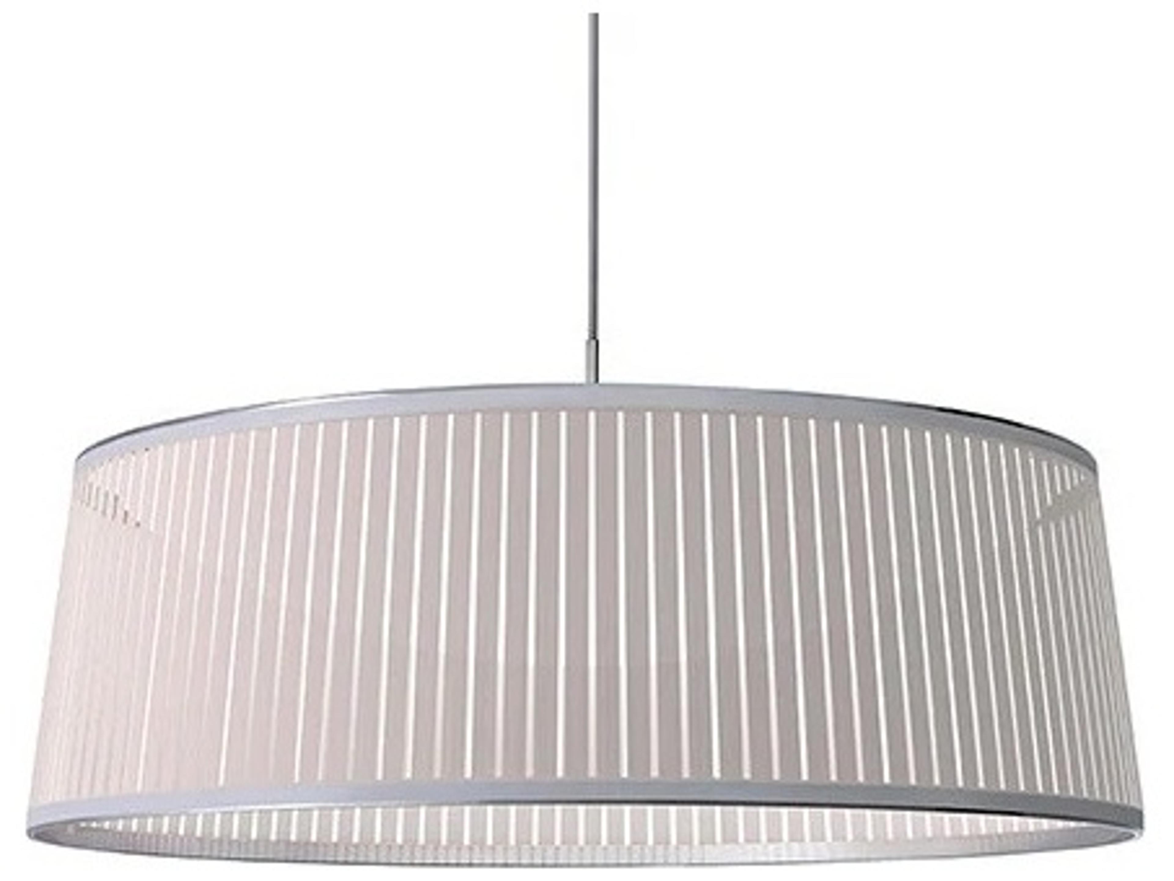 Pablo Solis 1-Light White Drum Pendant