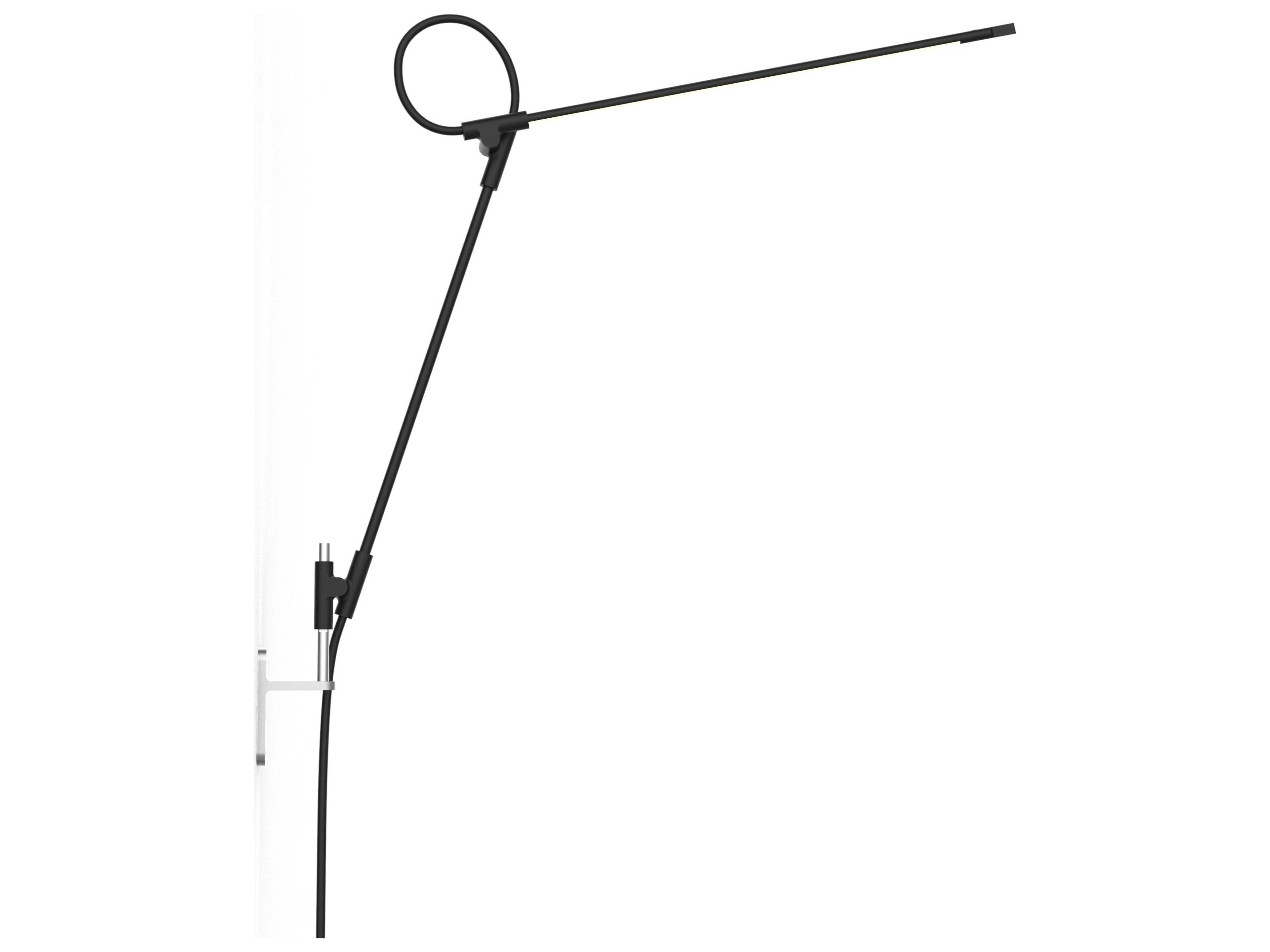 Pablo Superlight 1-Light Black Swing Wall Sconce