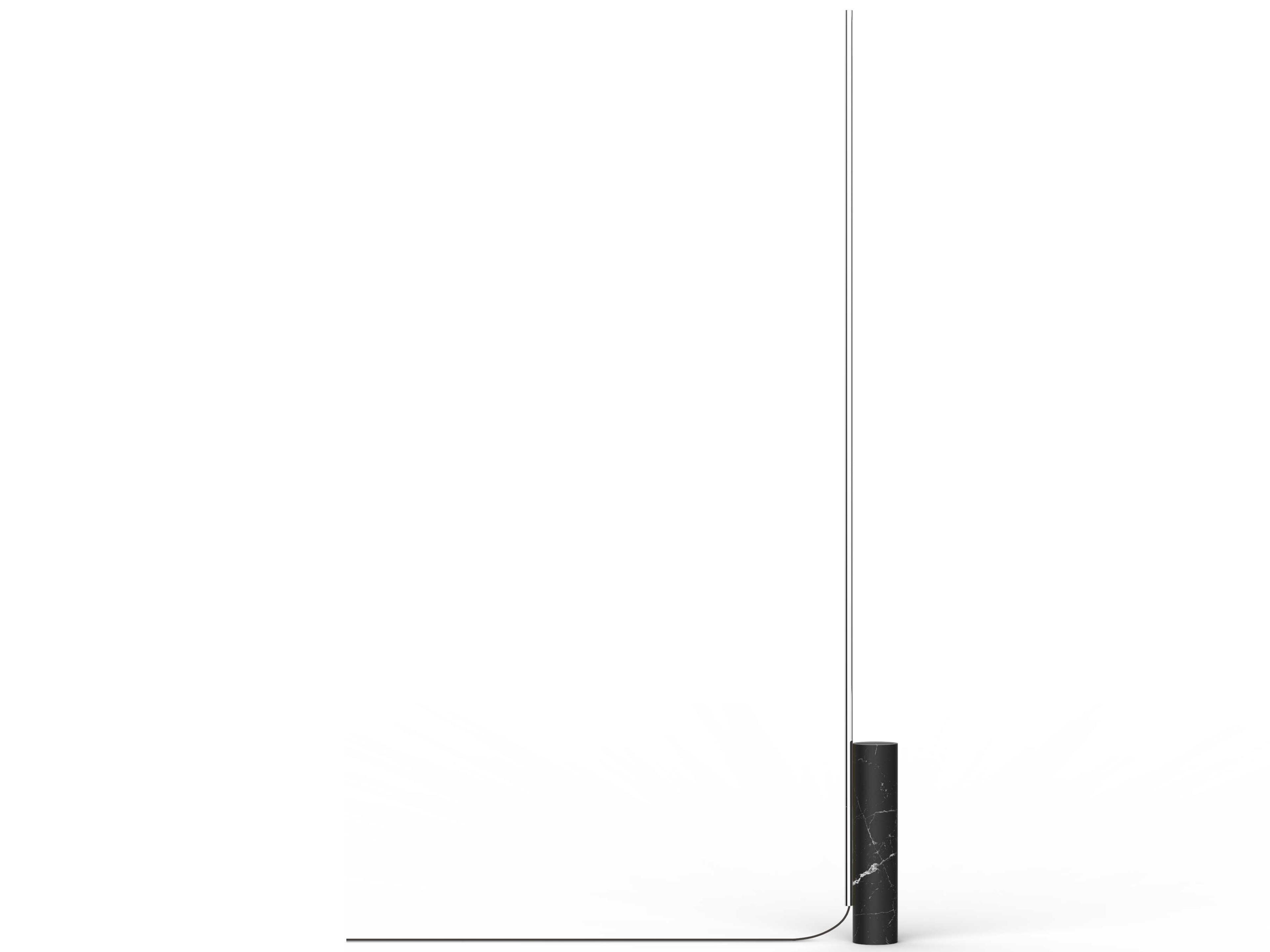 Pablo T.O Black Marble Chrome Floor Lamp
