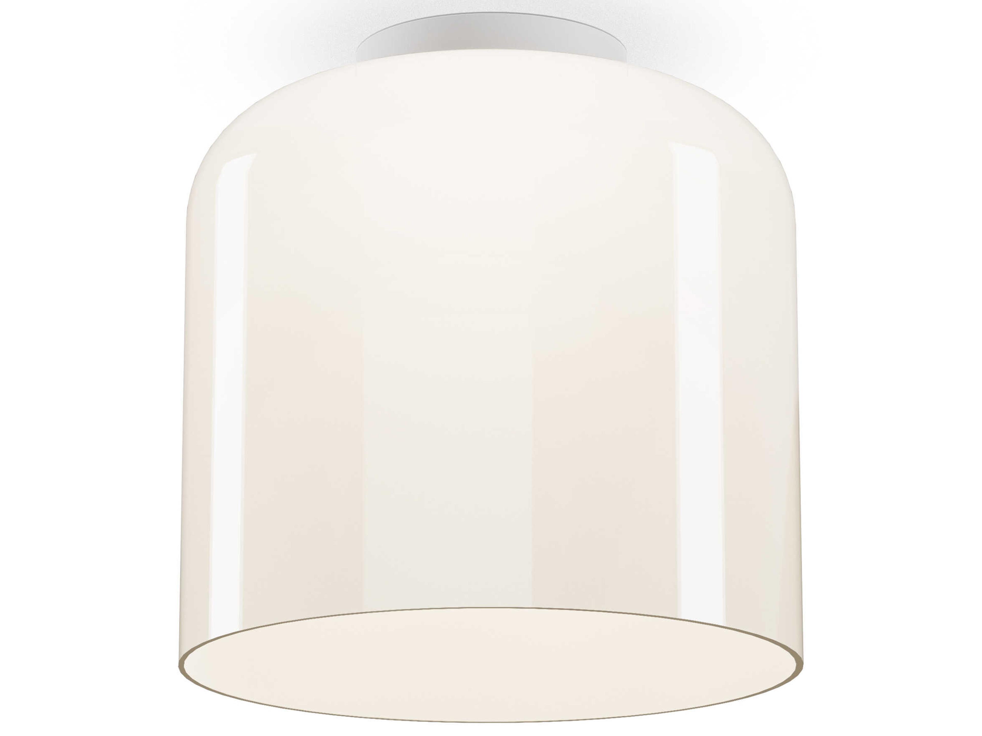 Pablo Totem 1-Light Opal White Dome Flush Mount