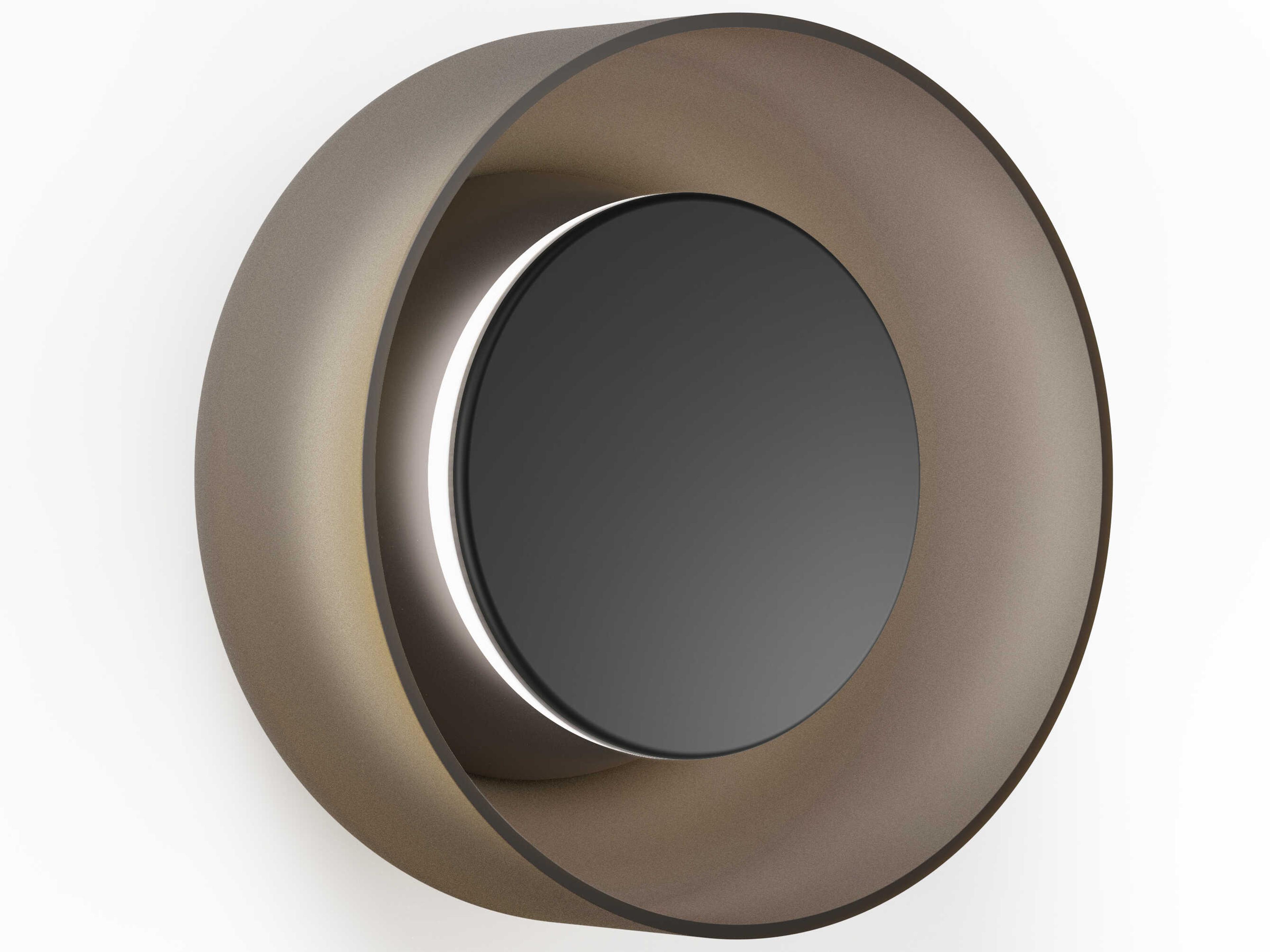 Pablo Totem 1-Light Black Amber Wall Sconce