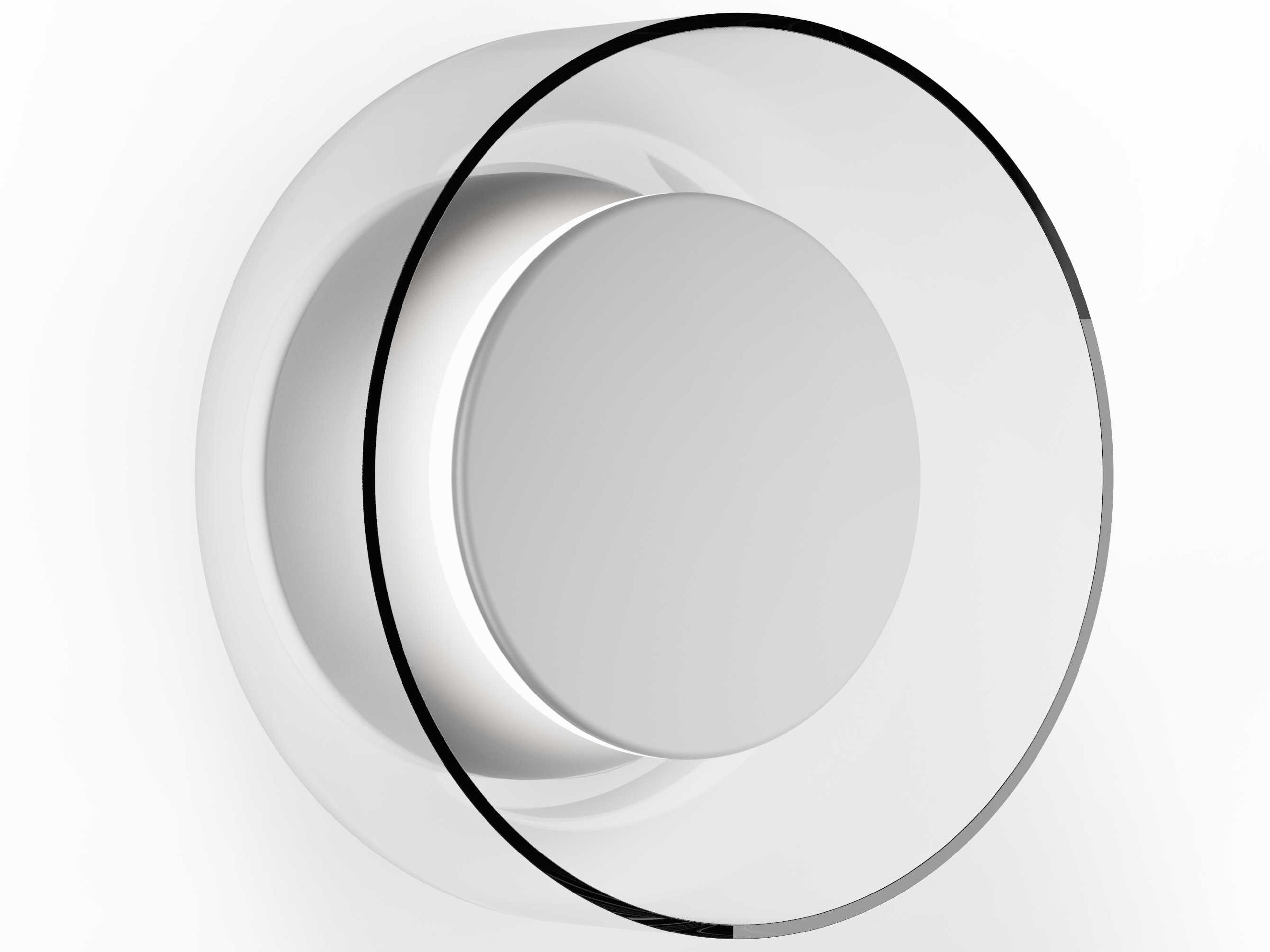 Totem 1-Light Grey Clear Wall Sconce