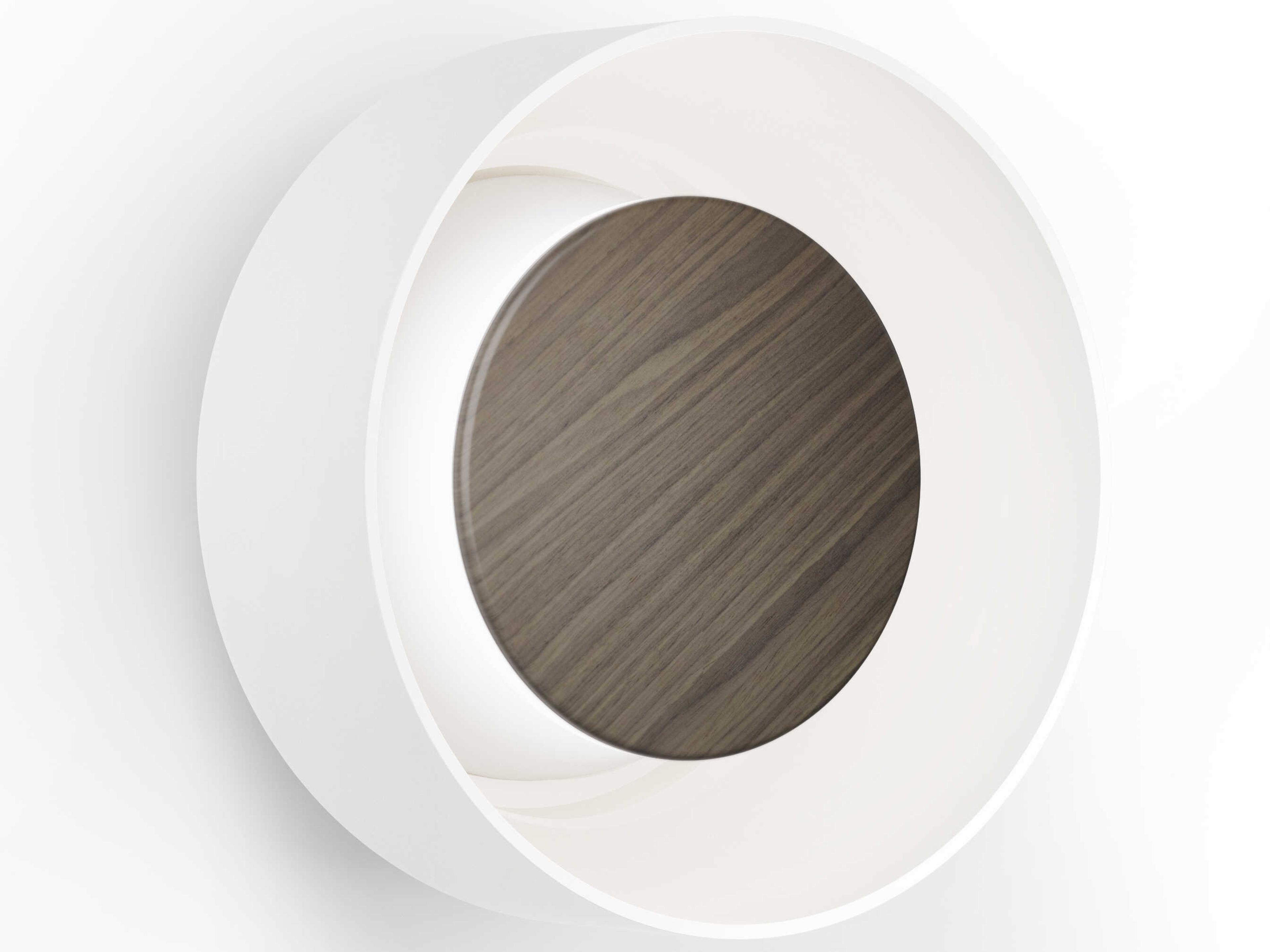 Pablo Totem 1-Light White Walnut Brown Wall Sconce