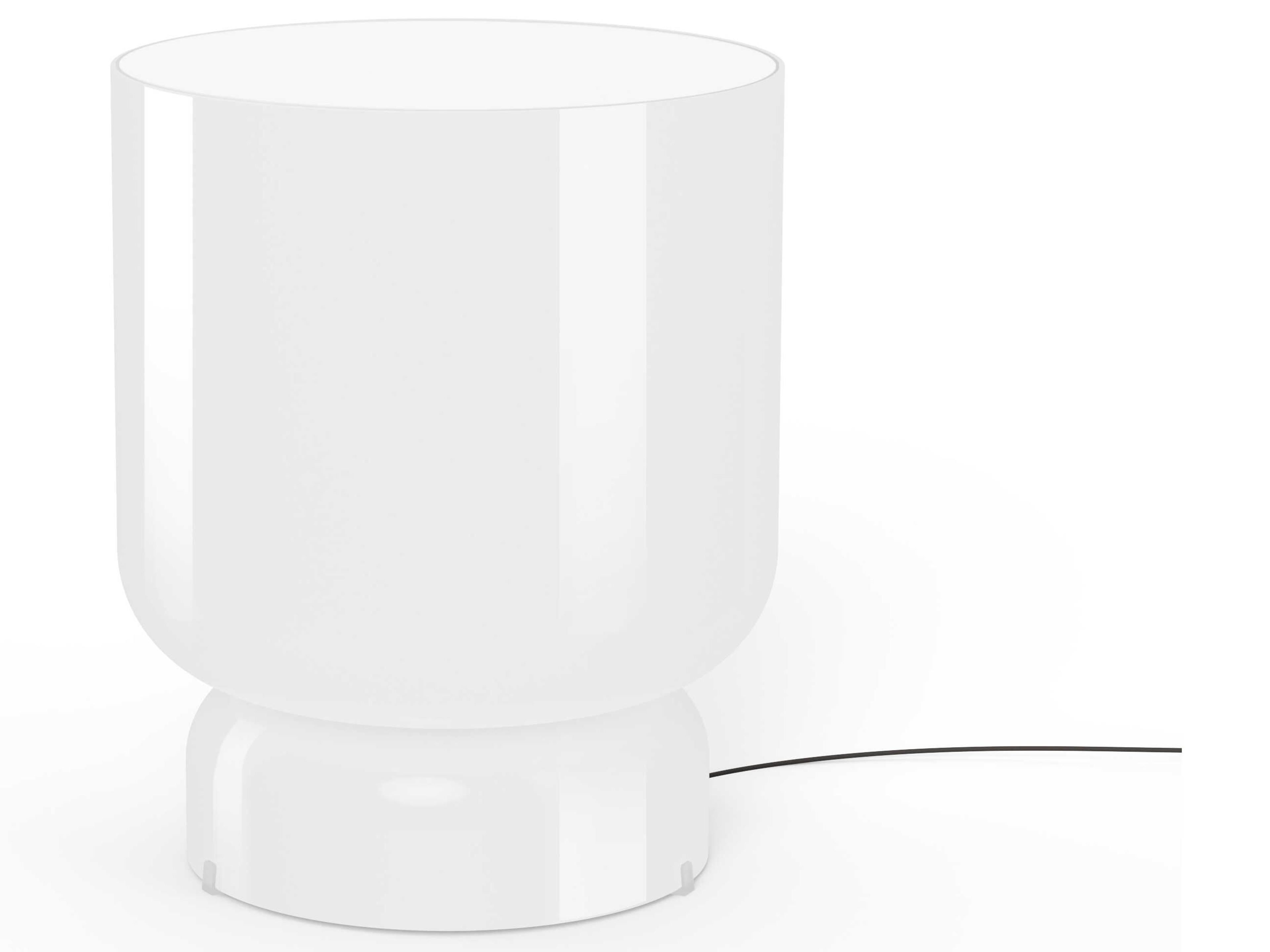 Pablo Totem Opal White Table Lamp