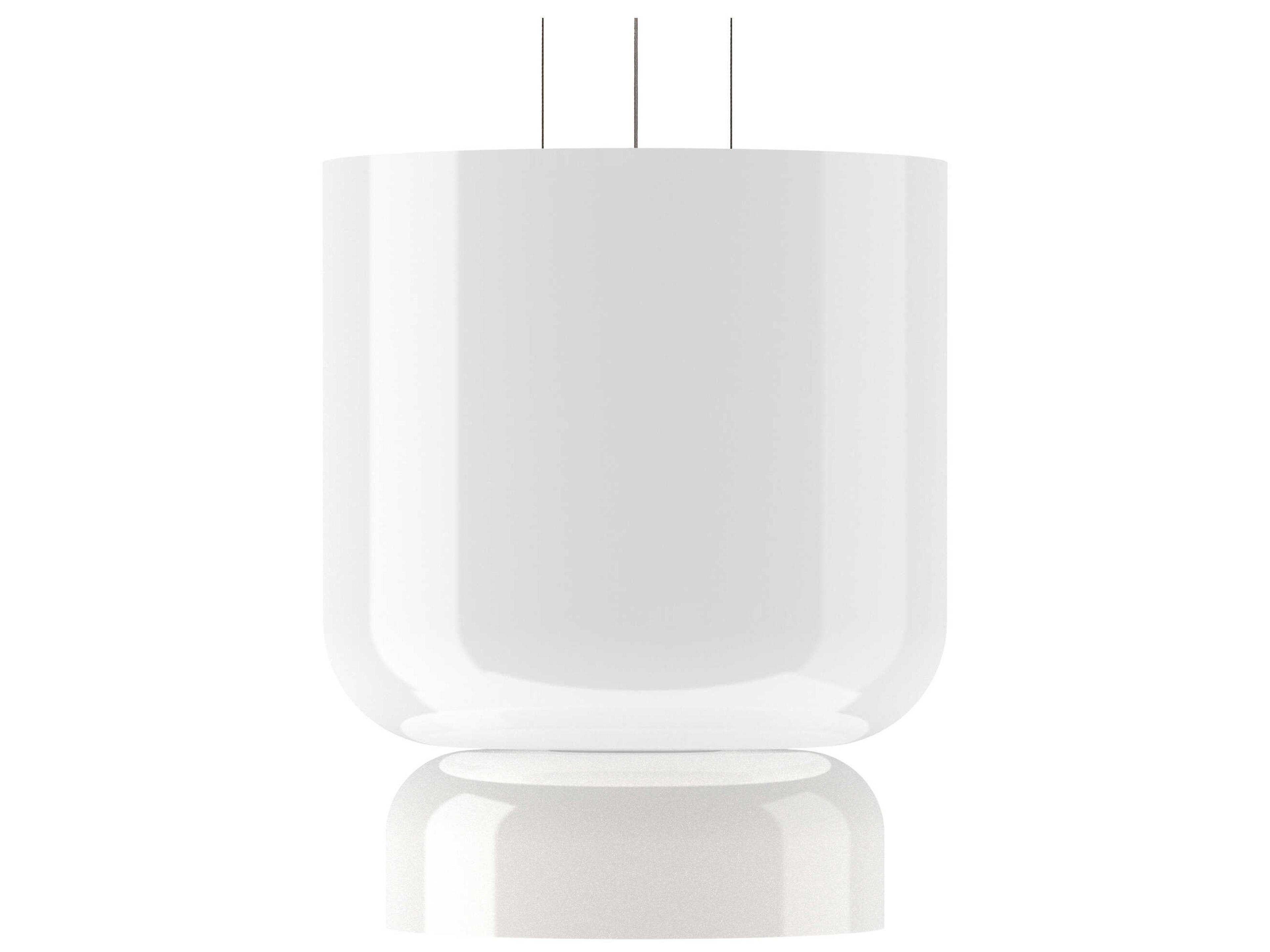Totem Up and Down 2-Light Opal White Geometric Pendant
