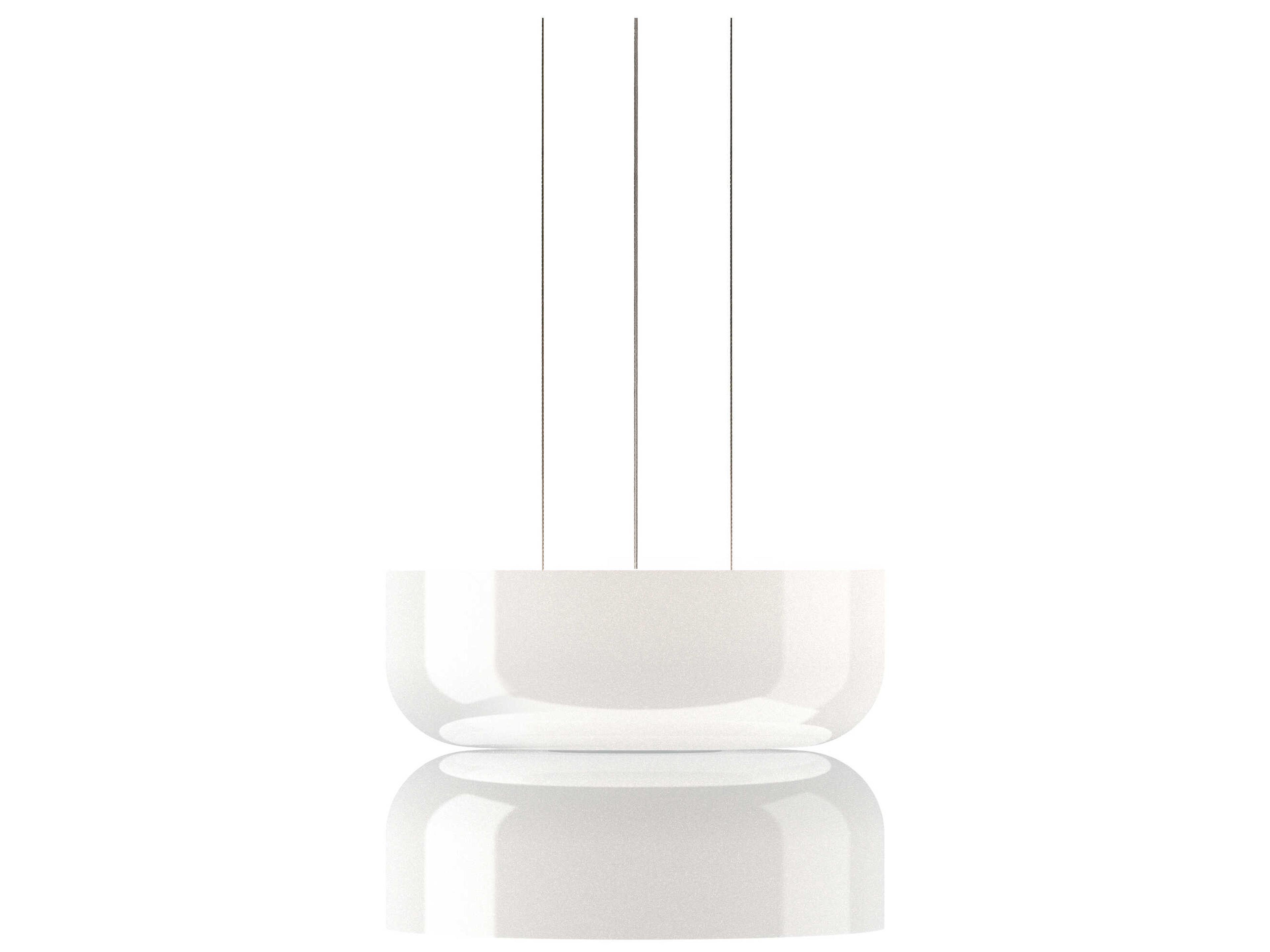 Totem Up and Down 2-Light Opal White Geometric Mini Pendant