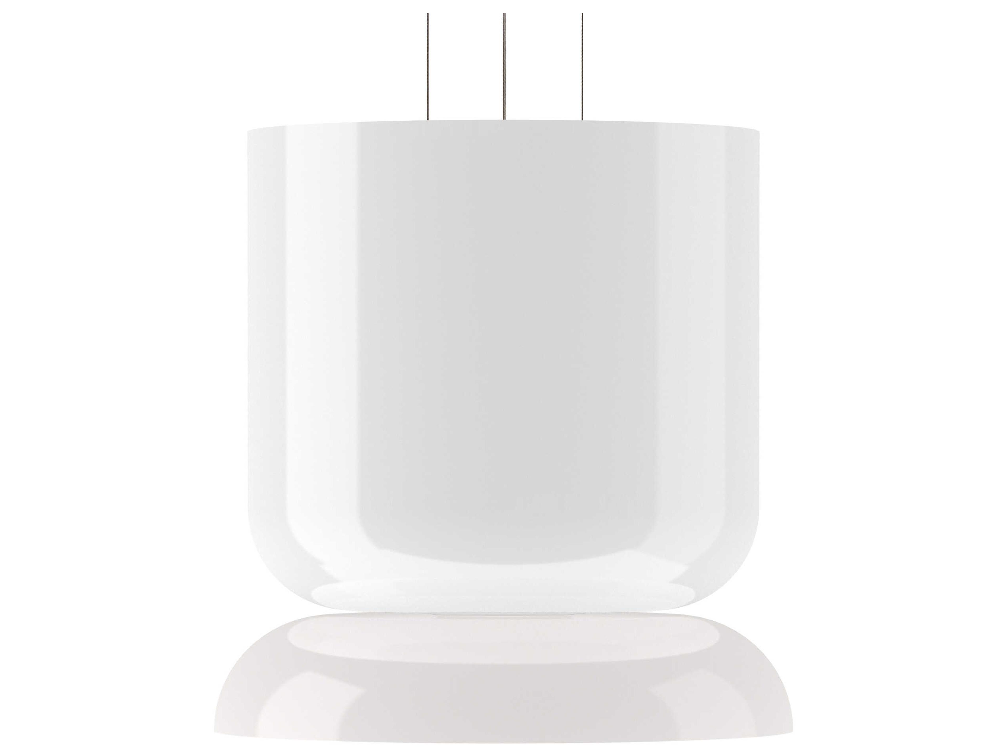 Totem Up and Down 2-Light Opal White Geometric Pendant