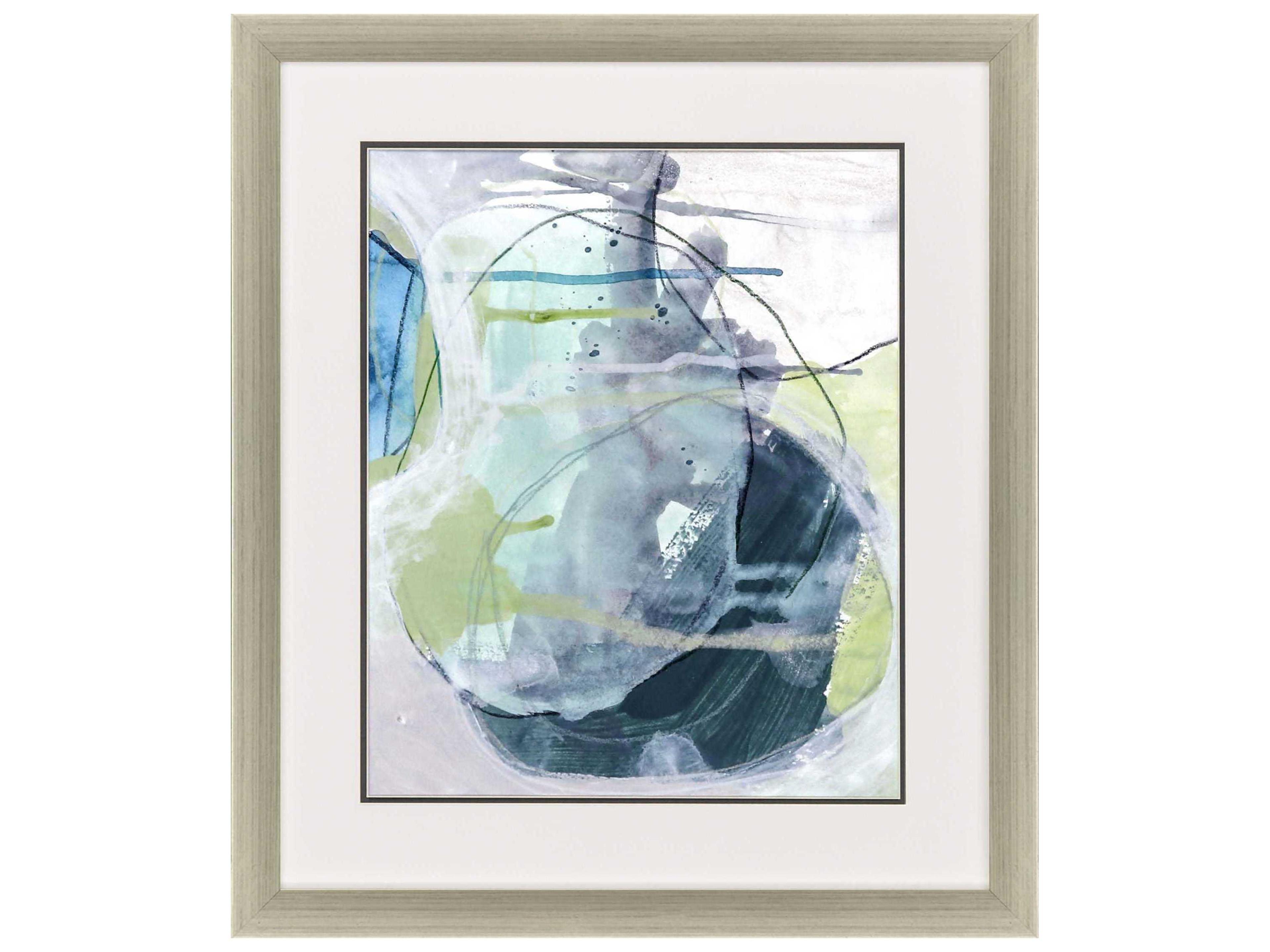 Paragon Abstract Turquoise Sea Stone-I Wall Decor