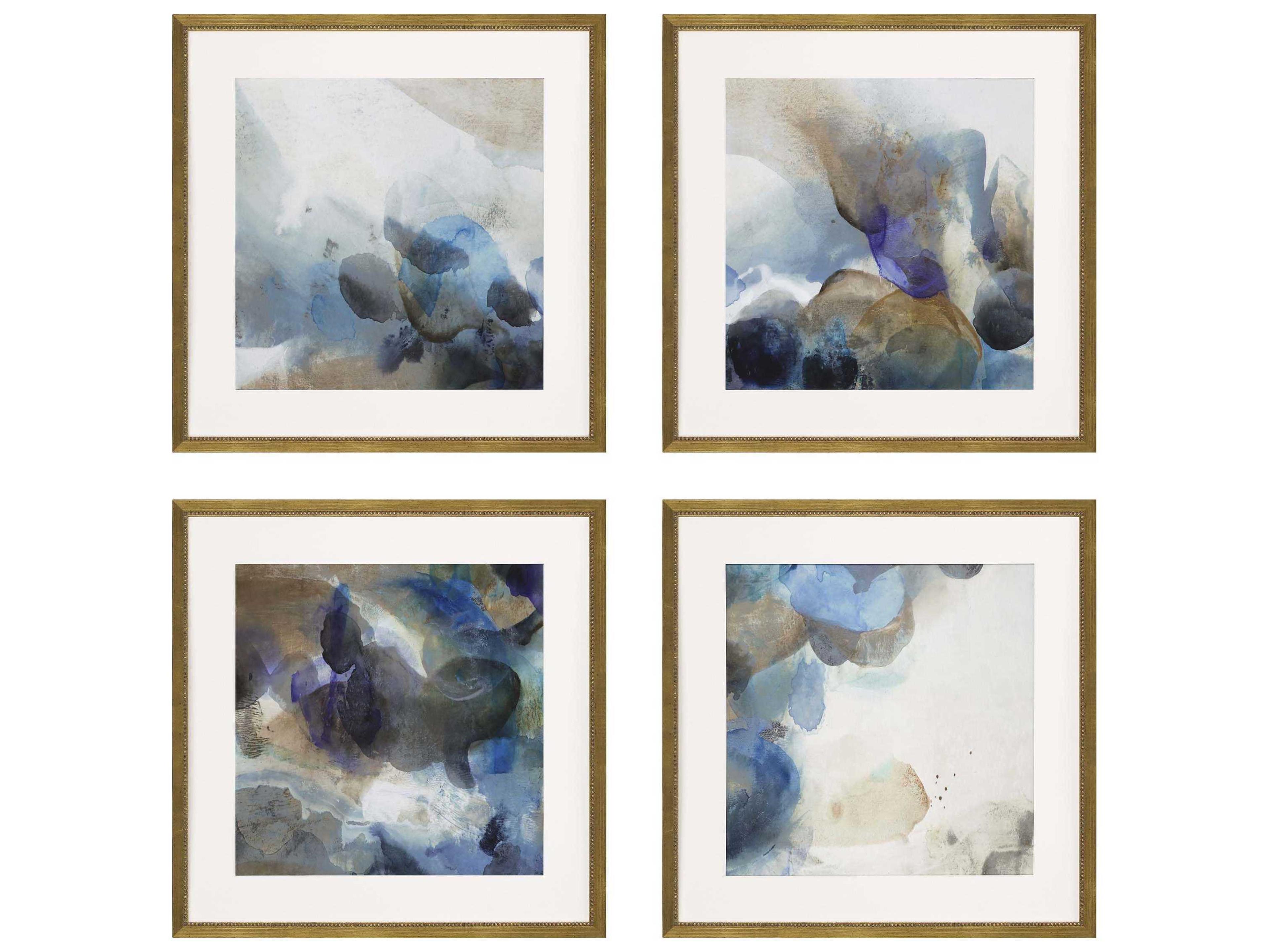 Paragon Pebbles Framed Prints Set of 4