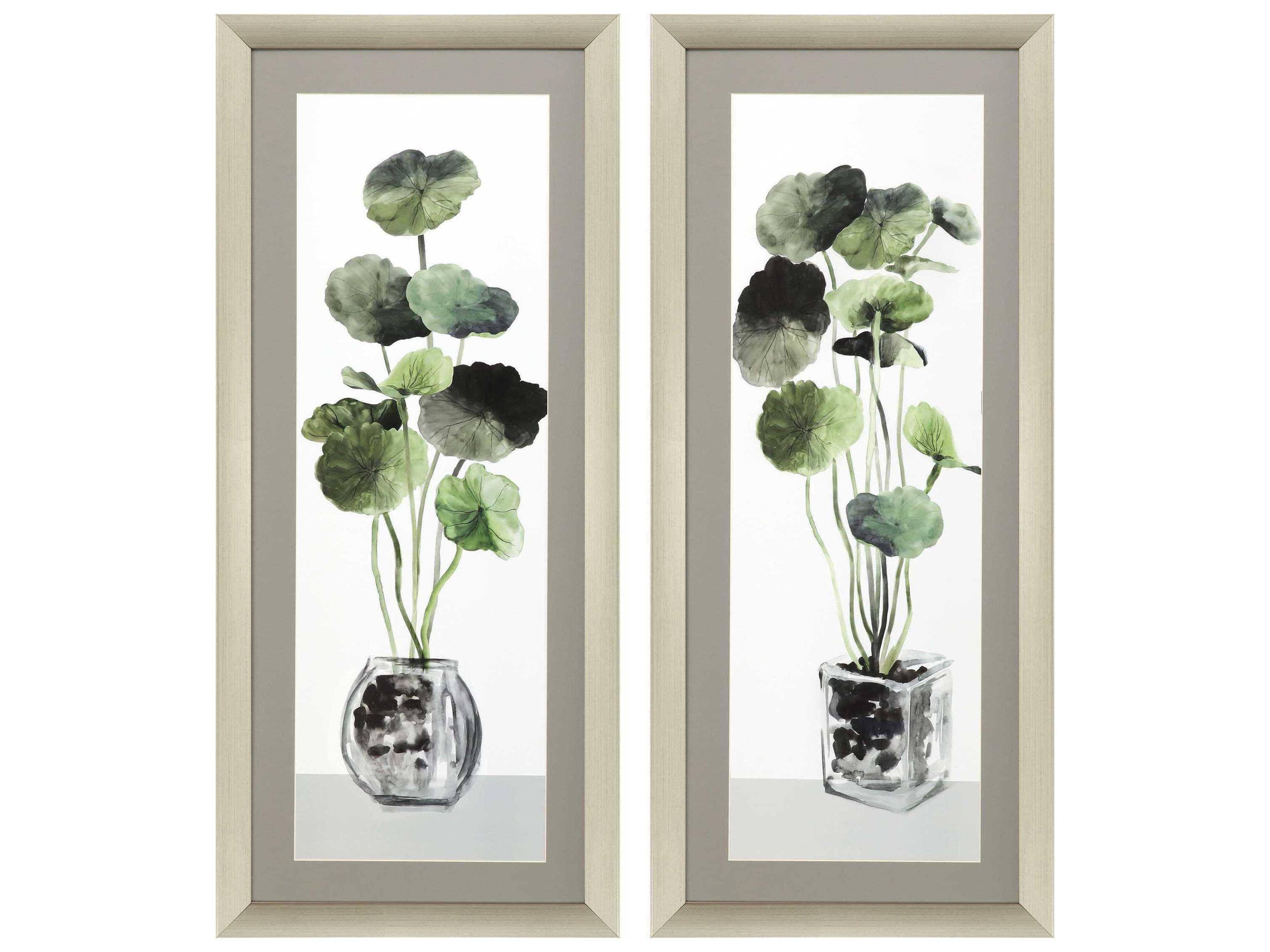Paragon Simple Glass Framed Prints Set of 2