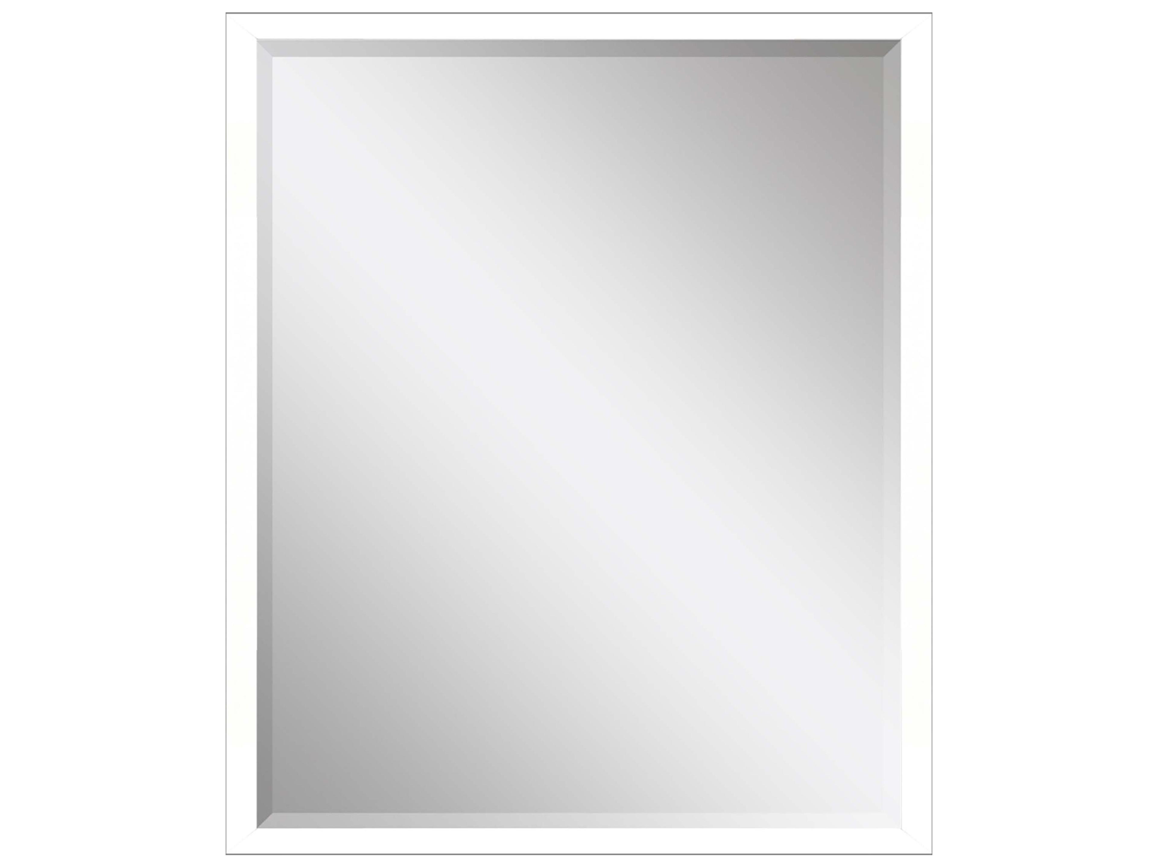 Paragon 867 Mirror Group White Silvered Wall Rectangular Mirror