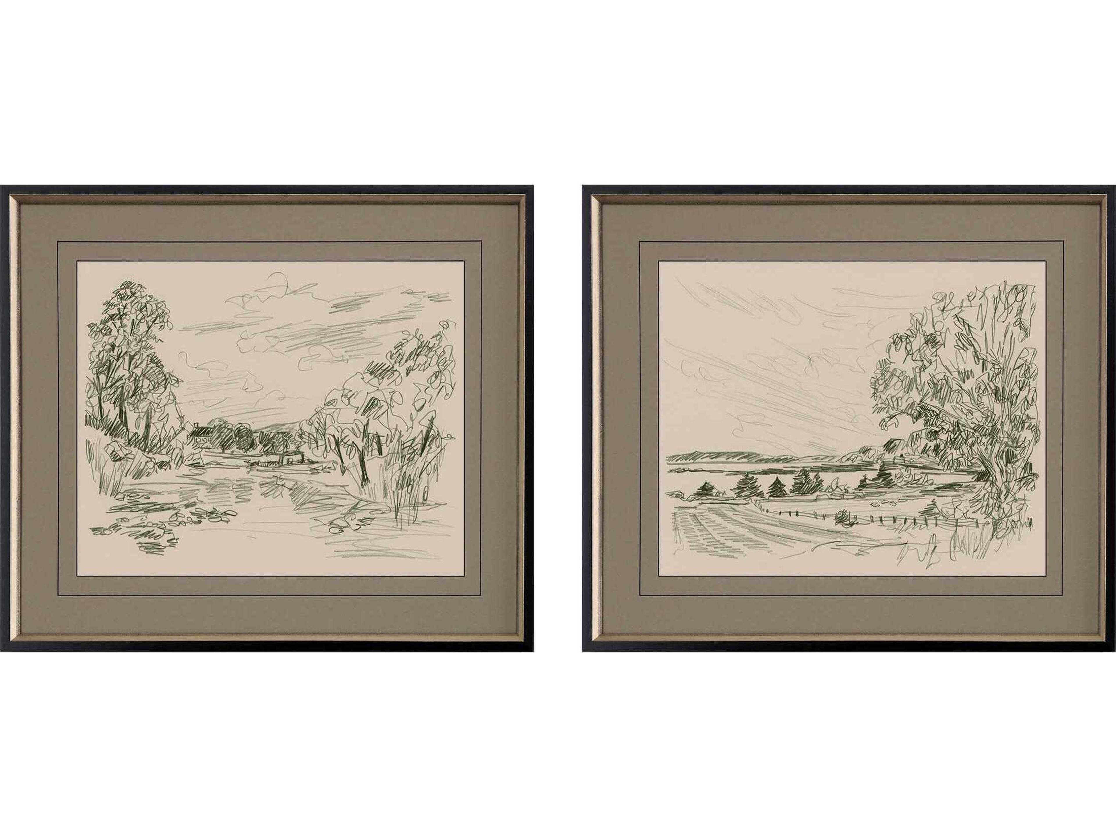 Paragon Scenic Sepia Scenes-II Wall Art Set of 2