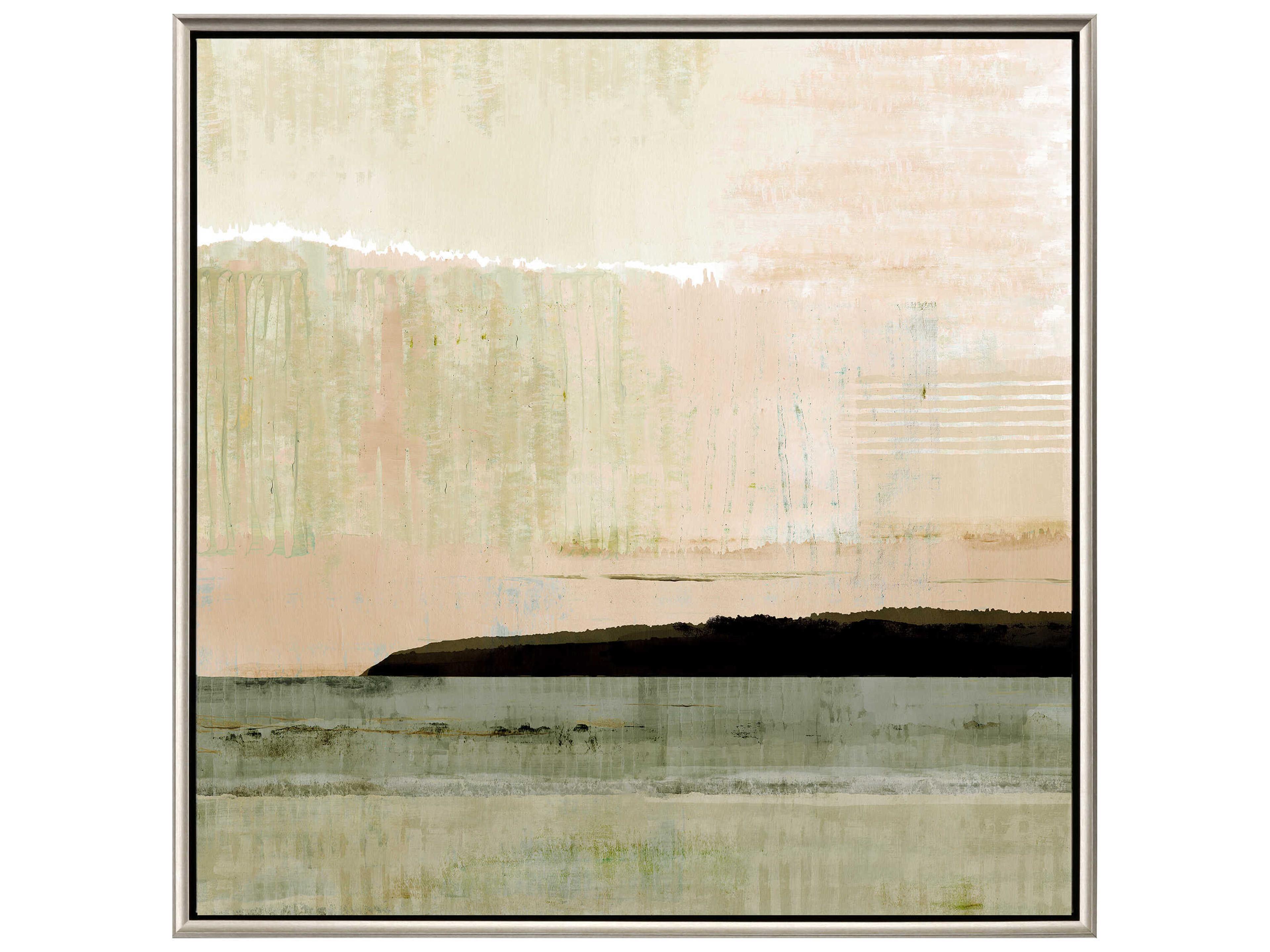 Paragon Waterside Blush Horizon-I Canvas Wall Art