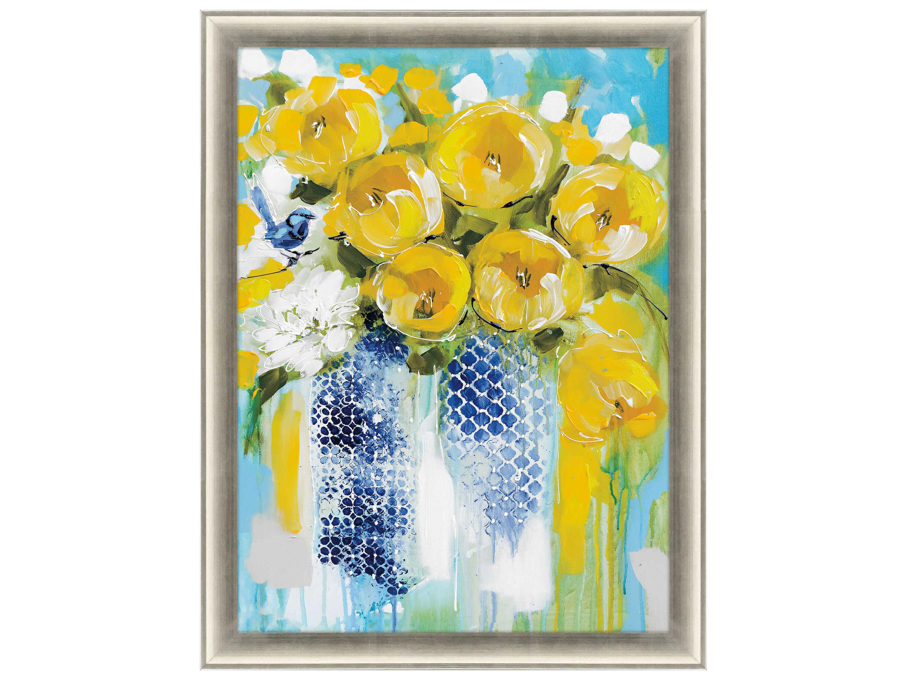 Paragon Florals Sunshine Yellow Wall Art