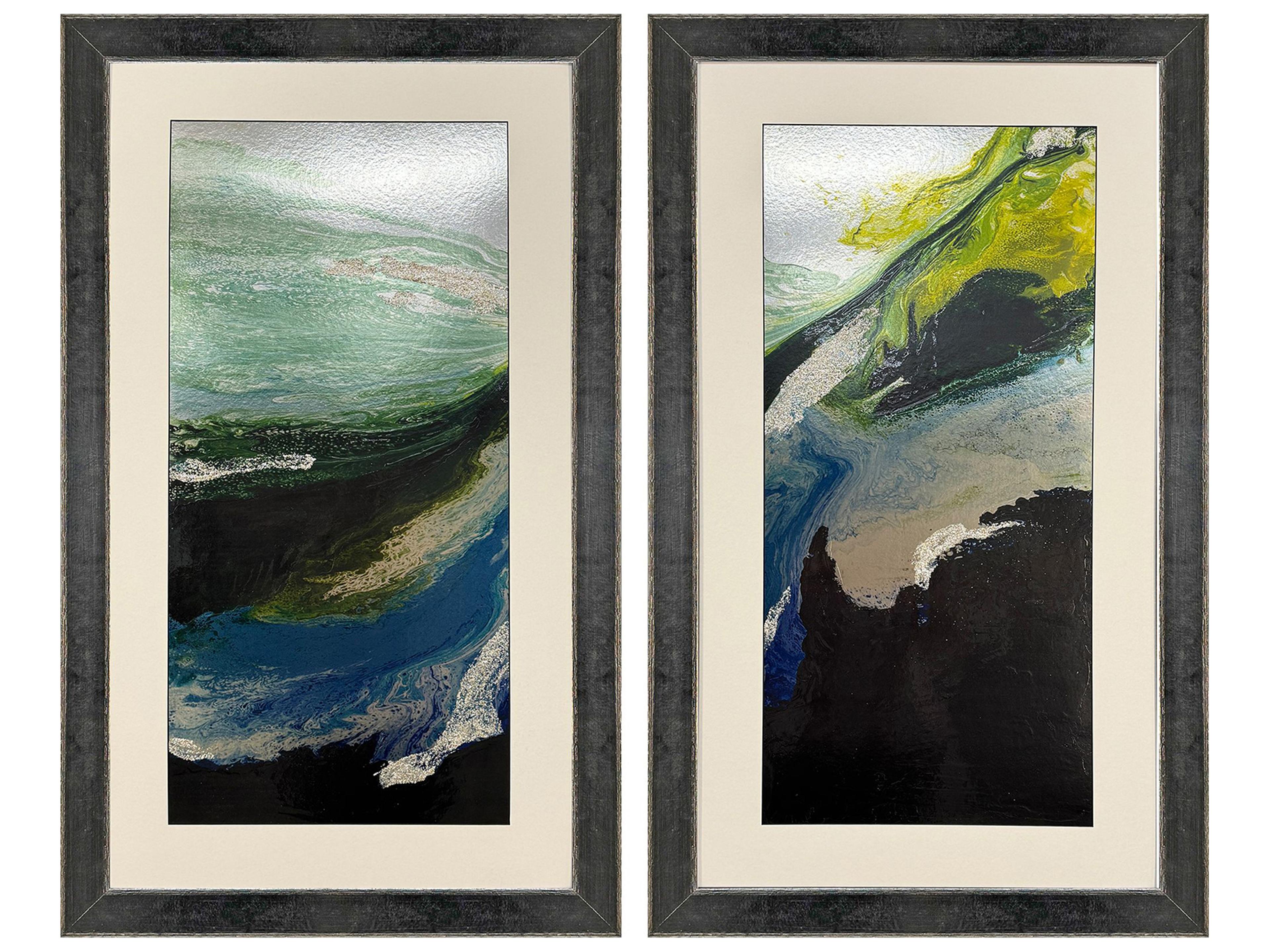 Paragon Splash Into the Dark Framed Art - Set of 2