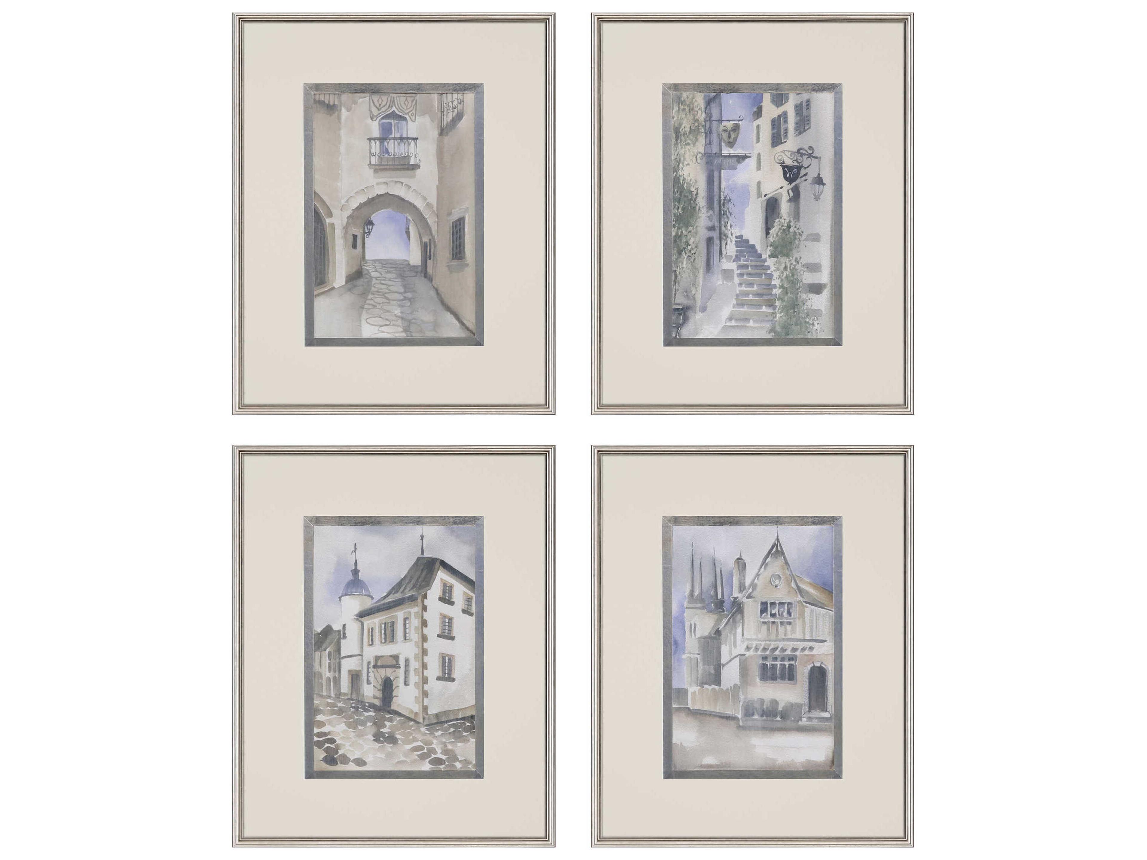 Paragon Scenic La Ville-I Wall Art Set of 4