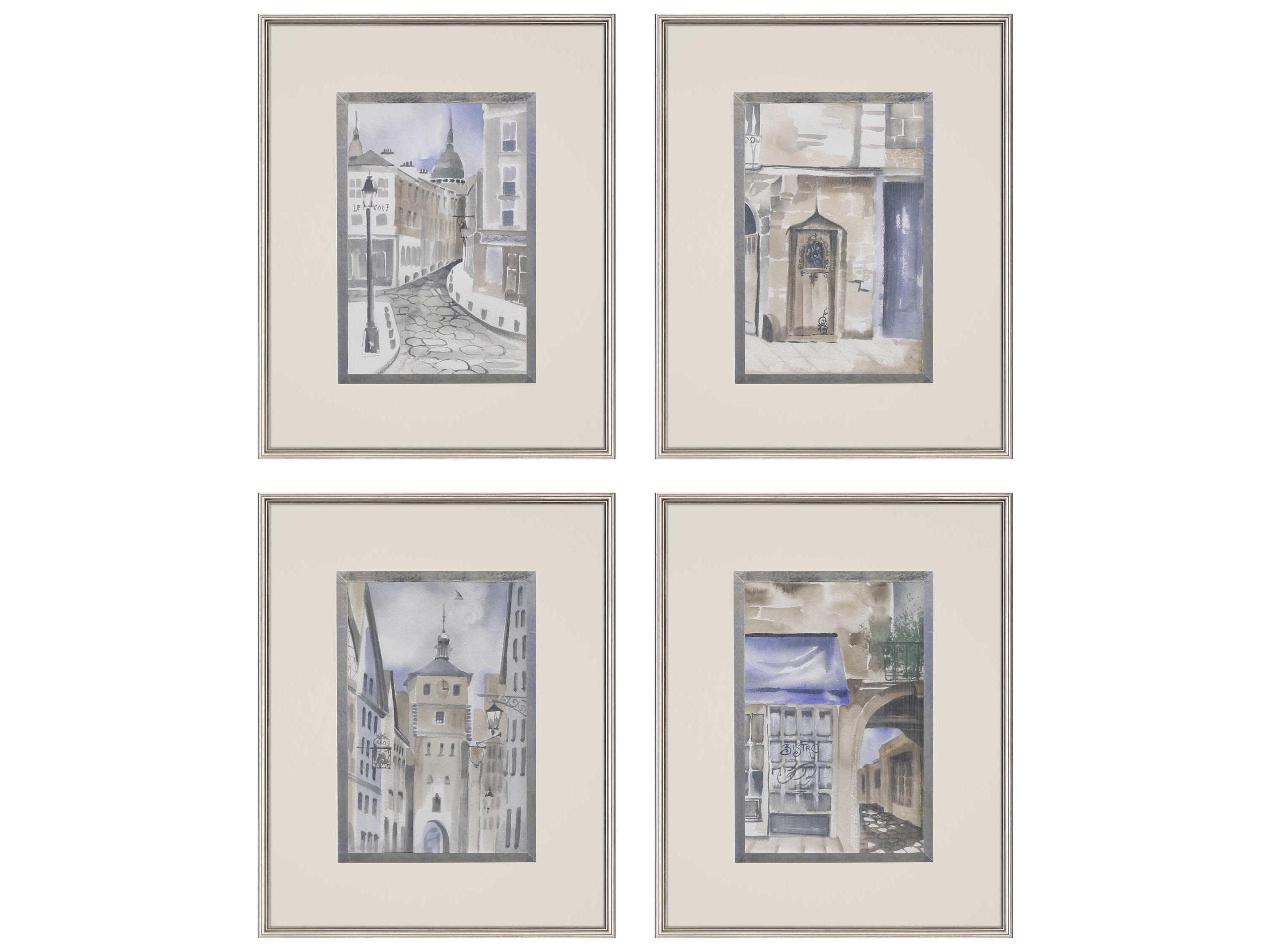 Paragon Scenic La Ville-II Wall Art Set of 4