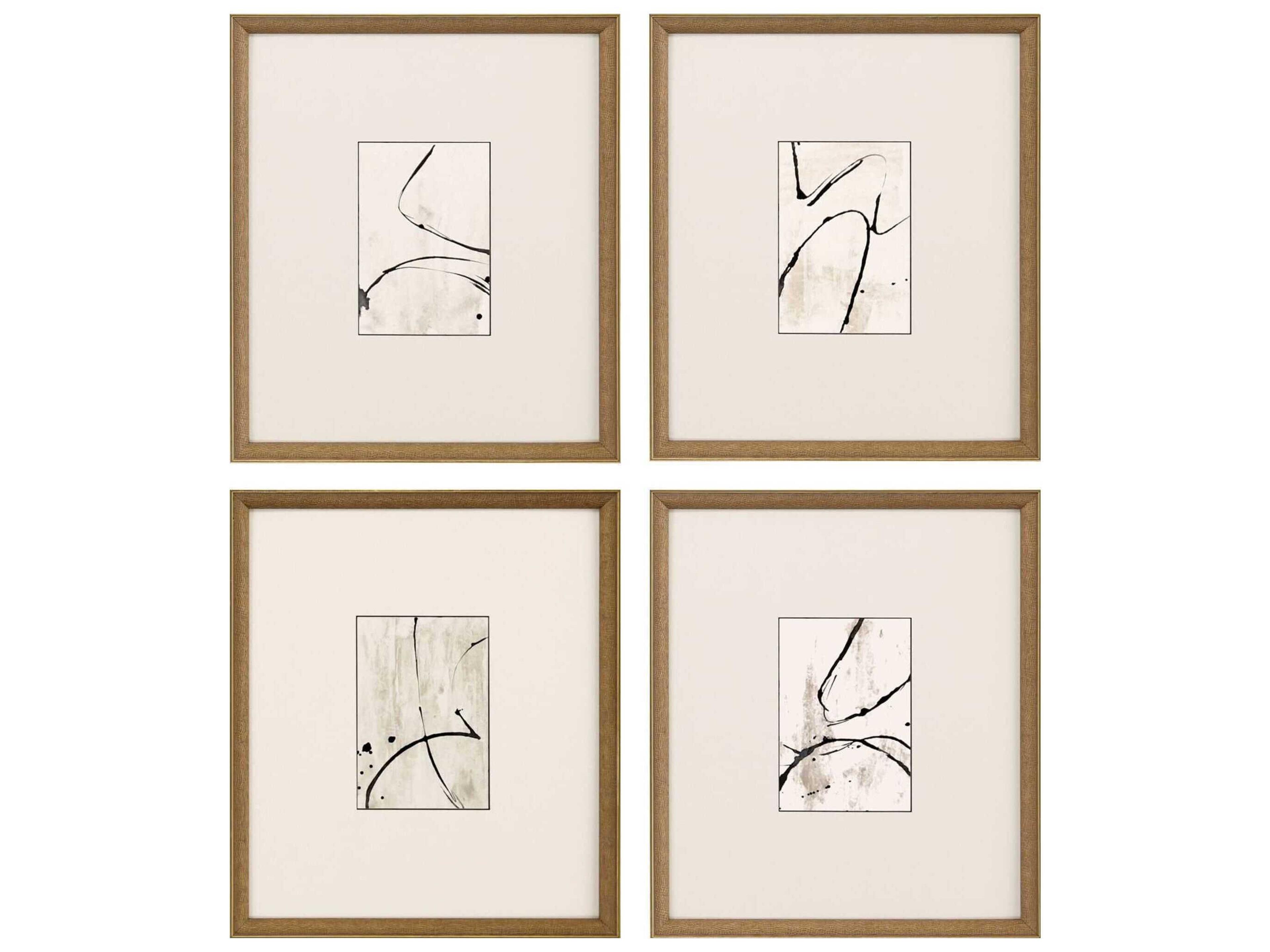 Paragon Geometrics Jete-II Wall Art Set of 4