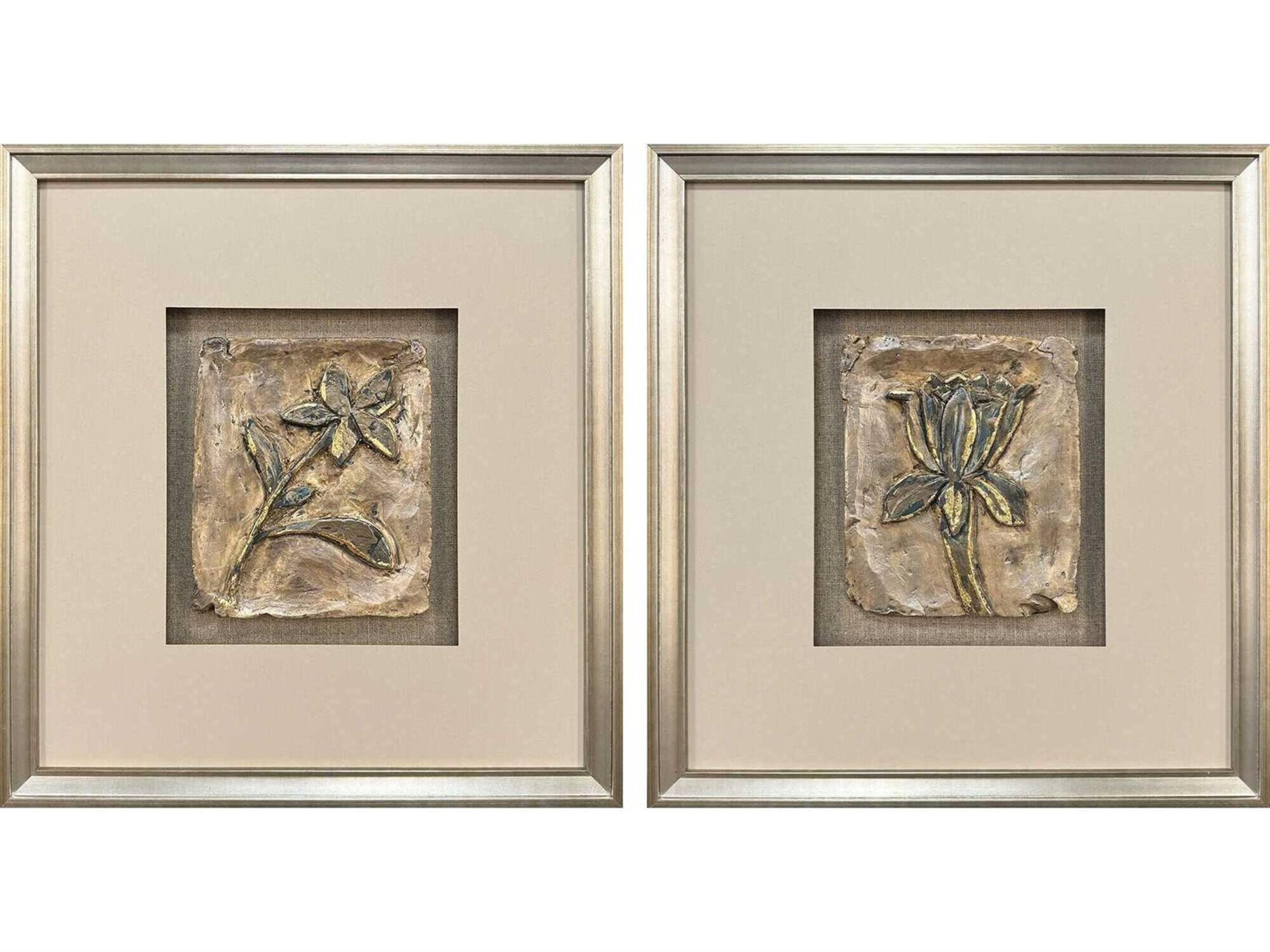 Paragon Florals Heirloom Blooms Shadow Box Set of 2