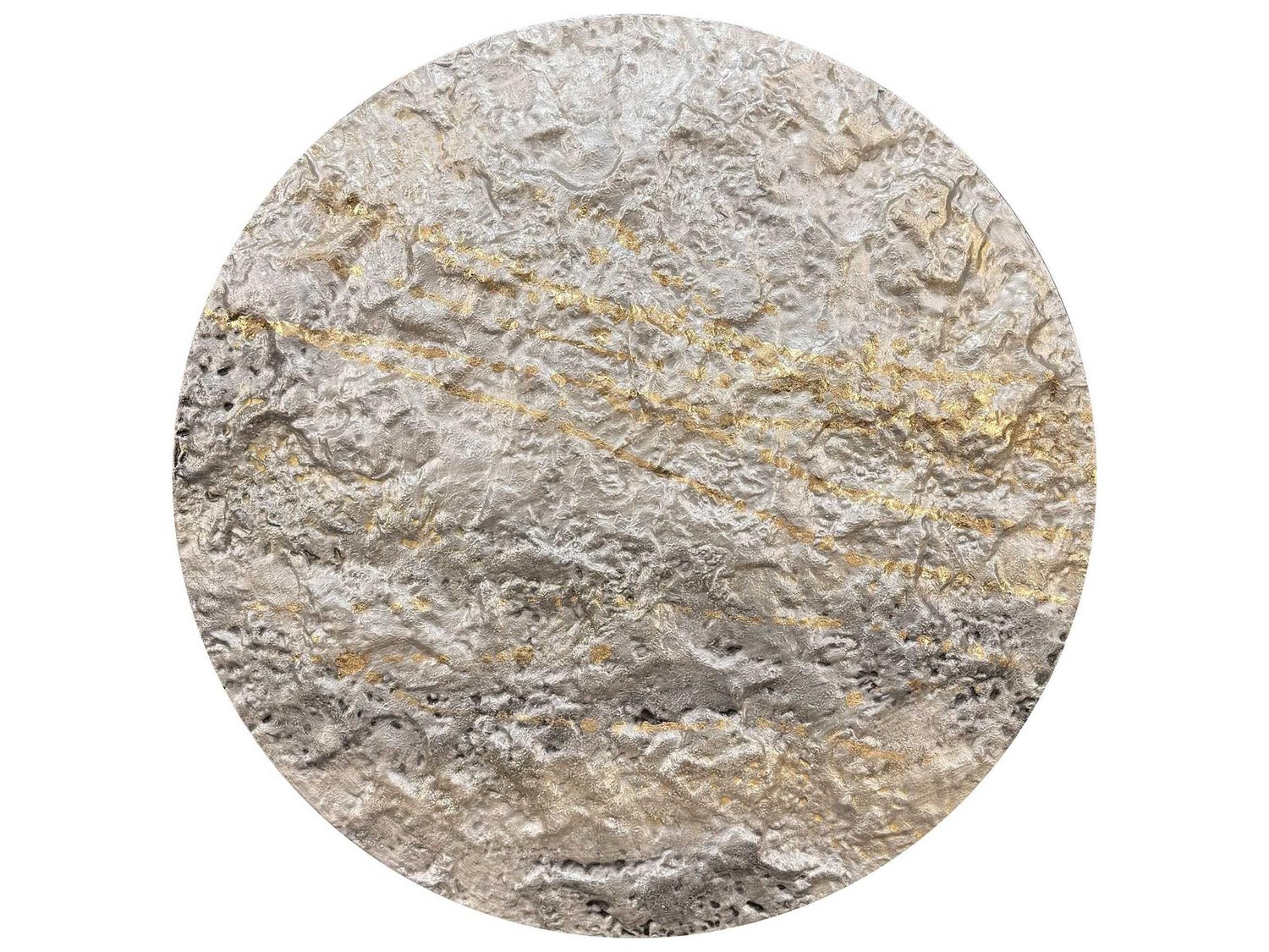 Paragon Abstract Metallic Mercury-II Metal Wall Art