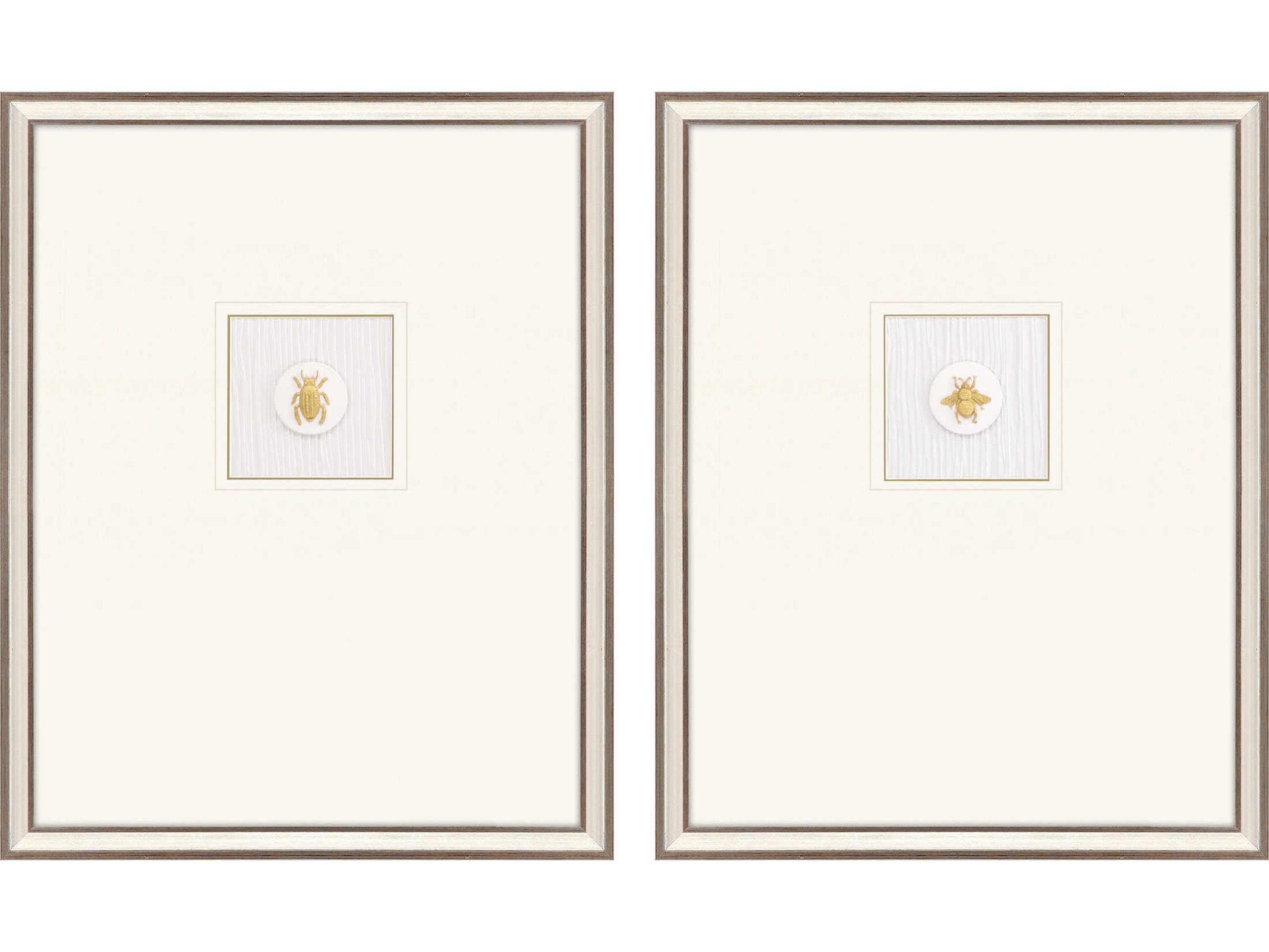 Paragon Animals Black Insect Intaglio-I Wall Art Set of 2