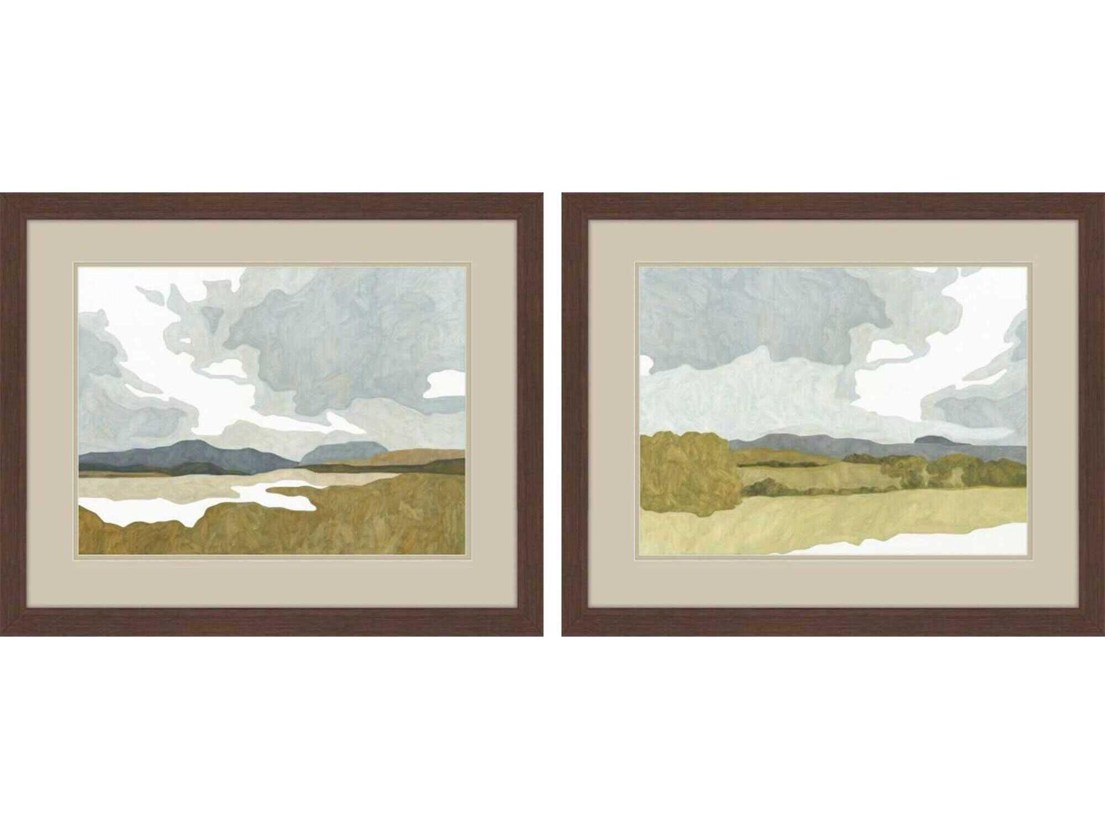 Paragon Landscapes Gentle Calm Wall Art Set of 2