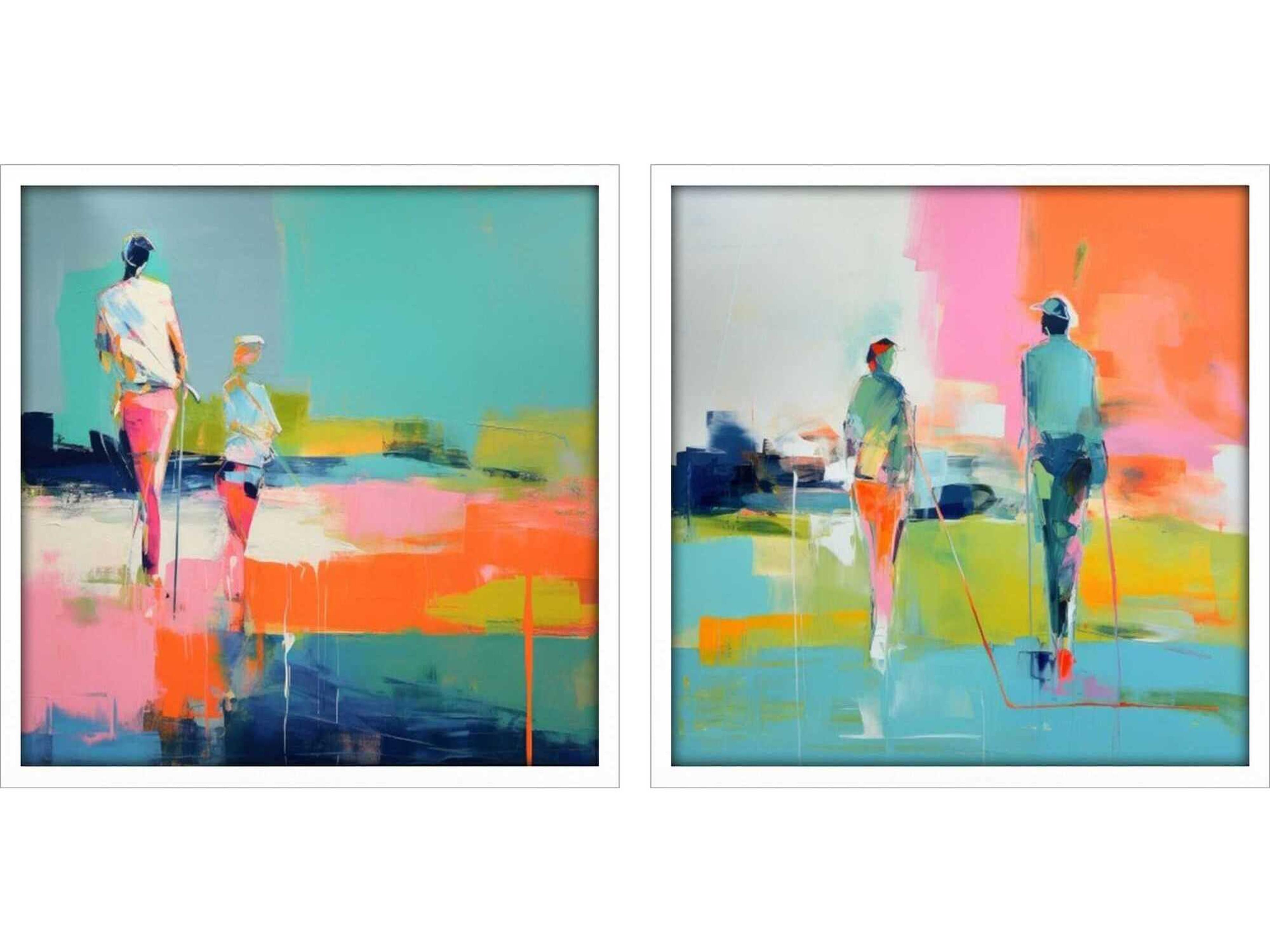 Paragon Golf Players-II Wall Art Set of 2