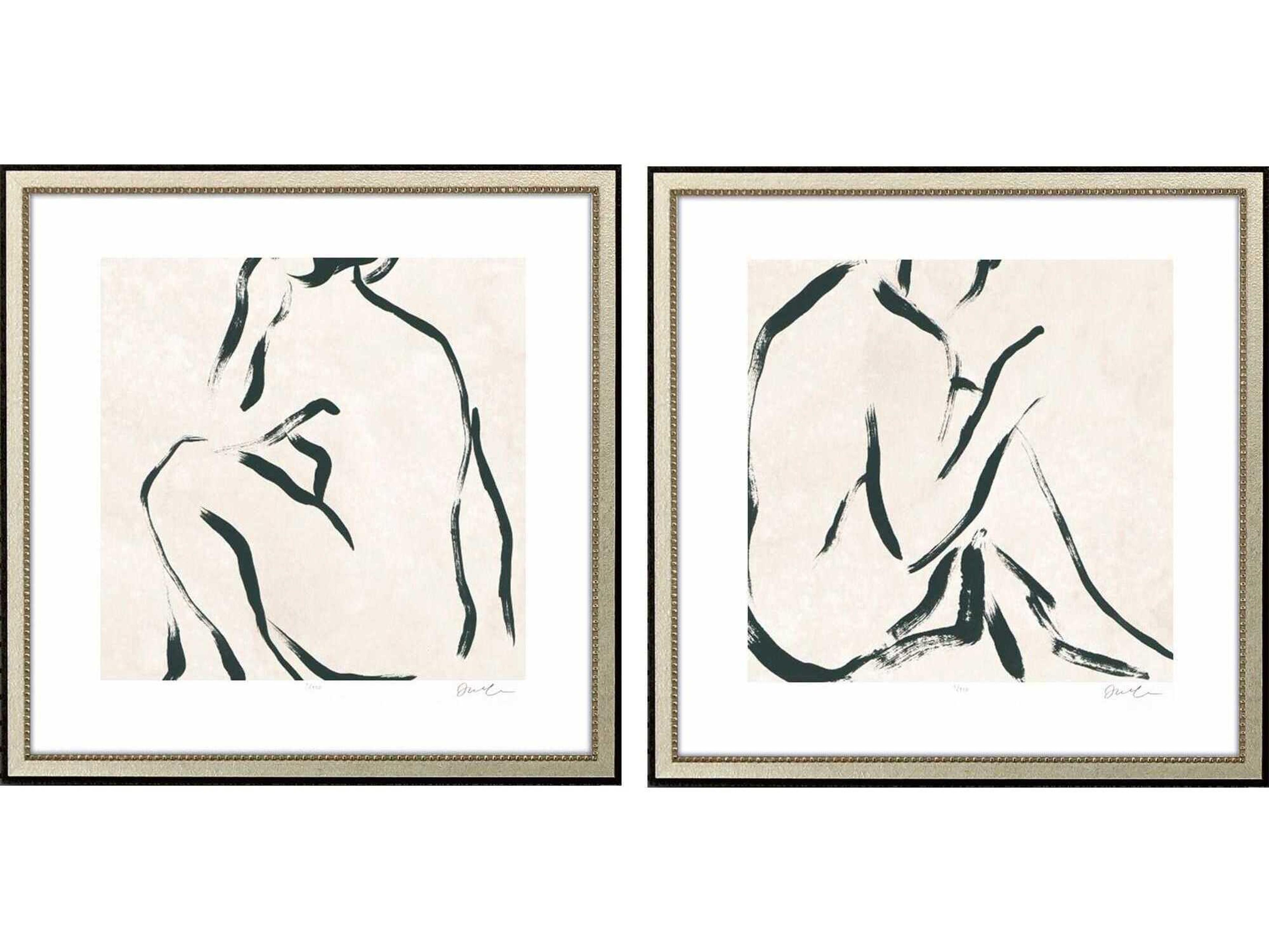 Paragon Line Study-II Wall Art Set of 2