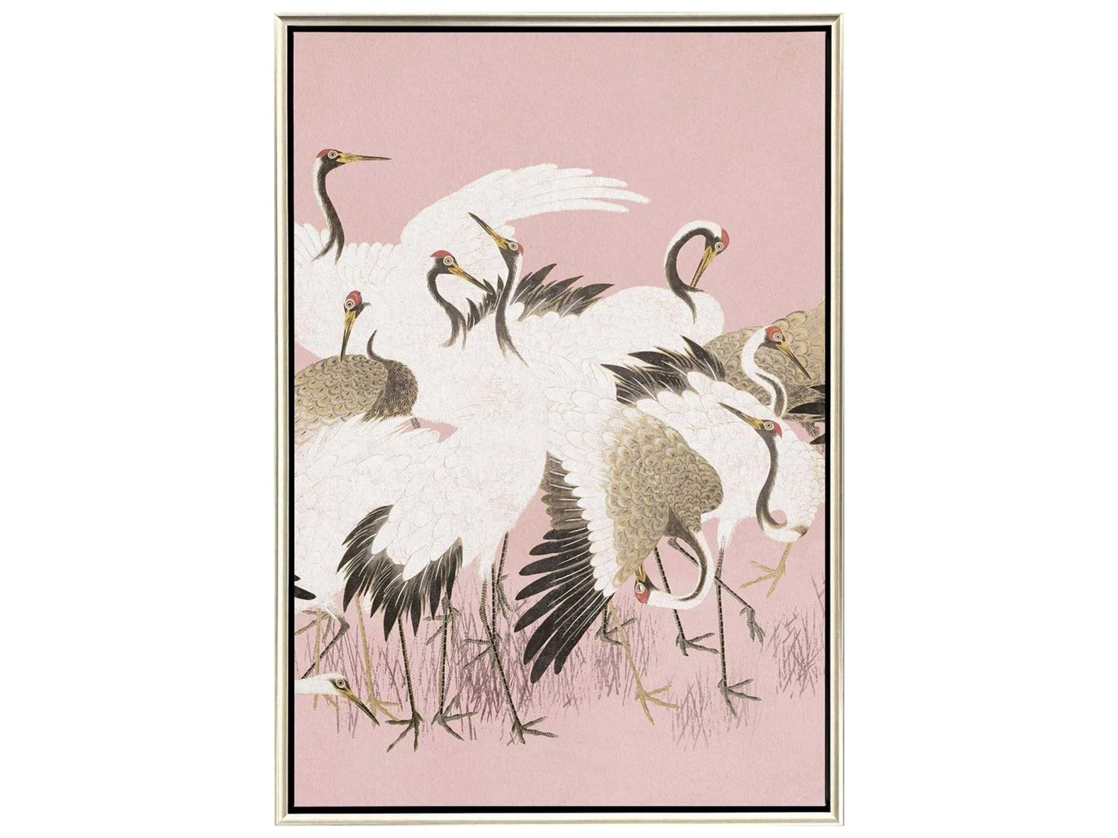Paragon Animals Curious Cranes - Pinna Canvas Wall Art