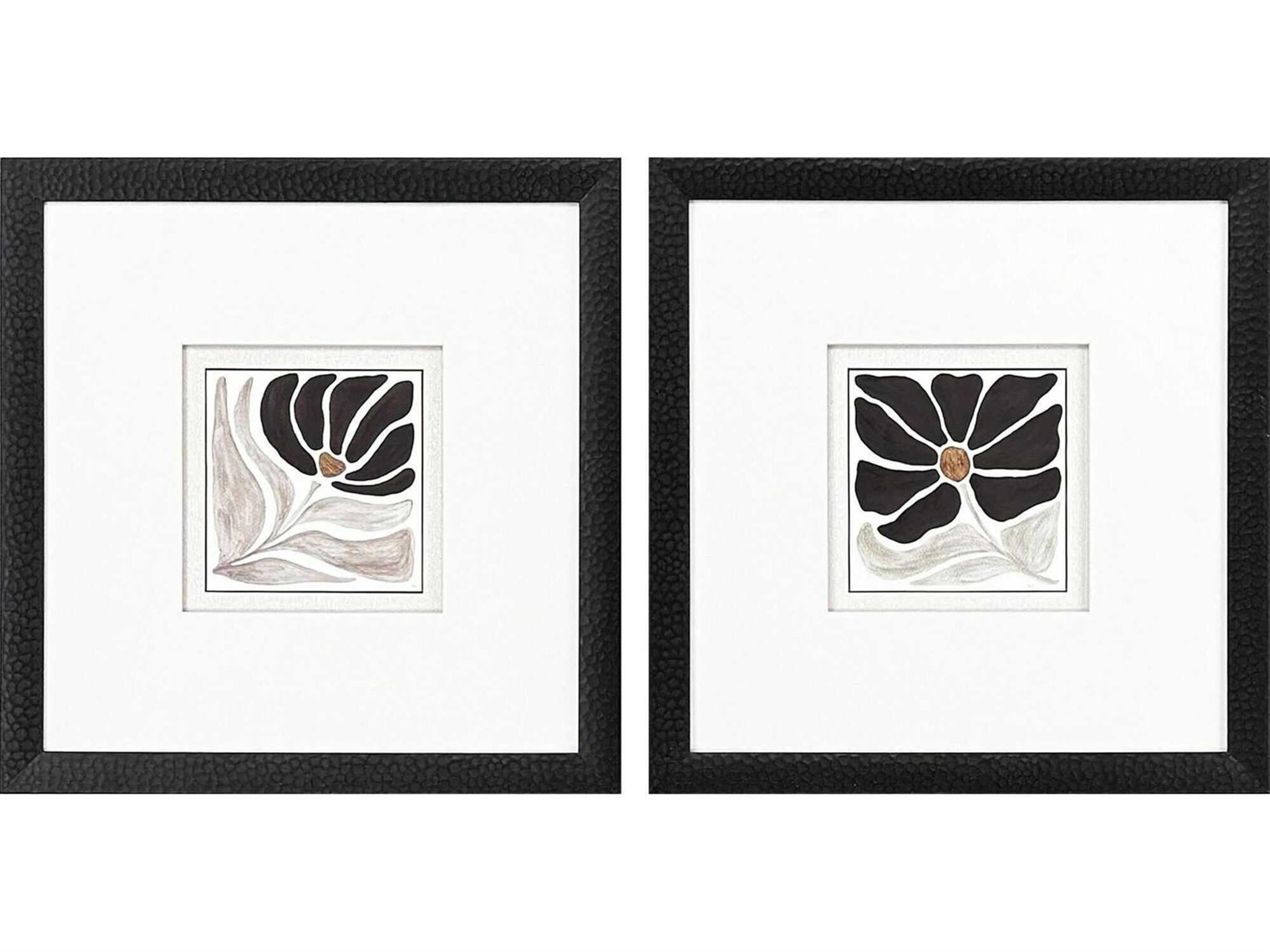 Paragon Florals Modern Petals Wall Art Set of 2