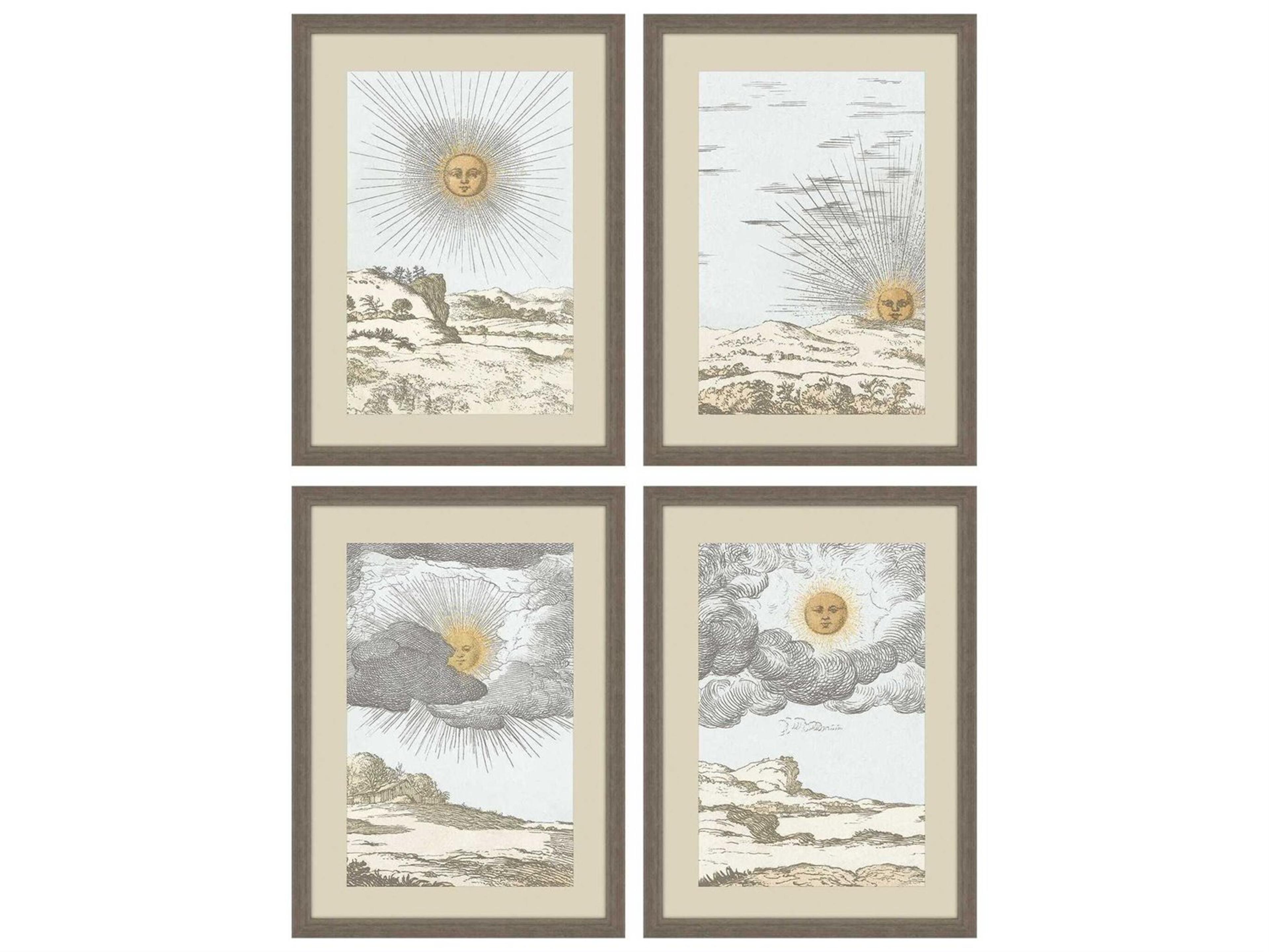 Paragon Landscapes Sun Wall Art Set of 4