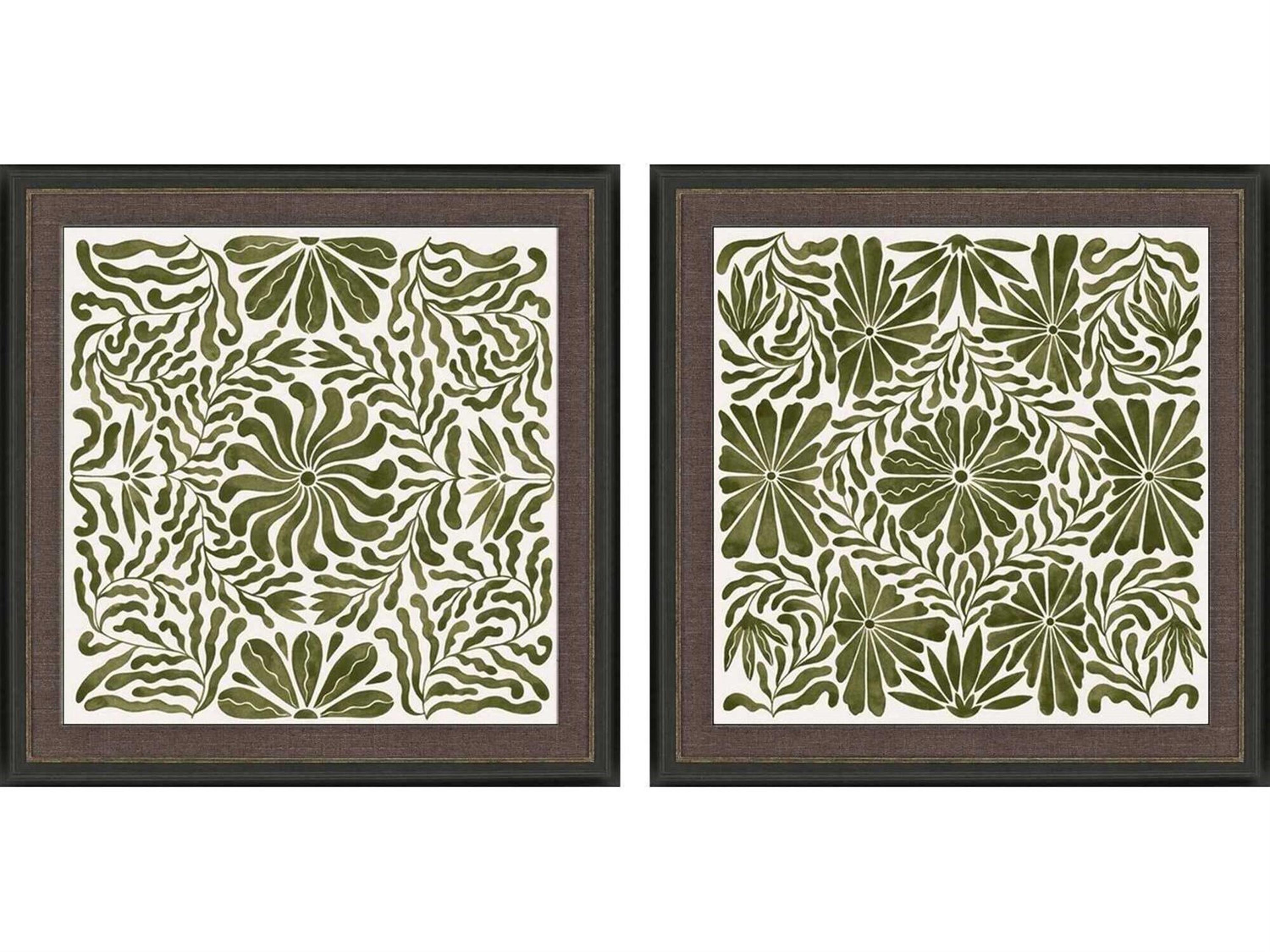 Paragon Florals Natural Symmetry Wall Art Set of 2