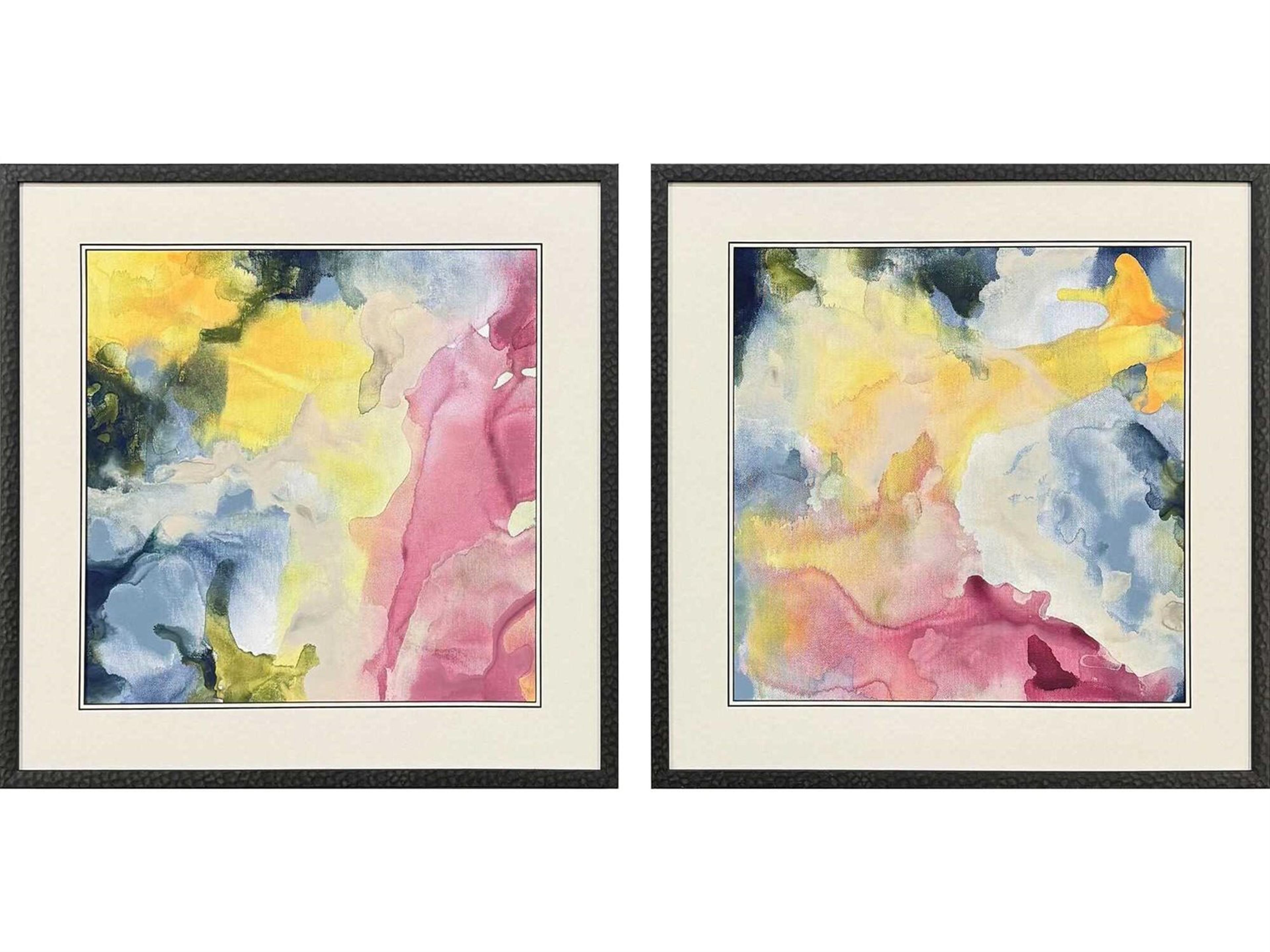 Paragon Abstract Color Cavern Wall Art Set of 2