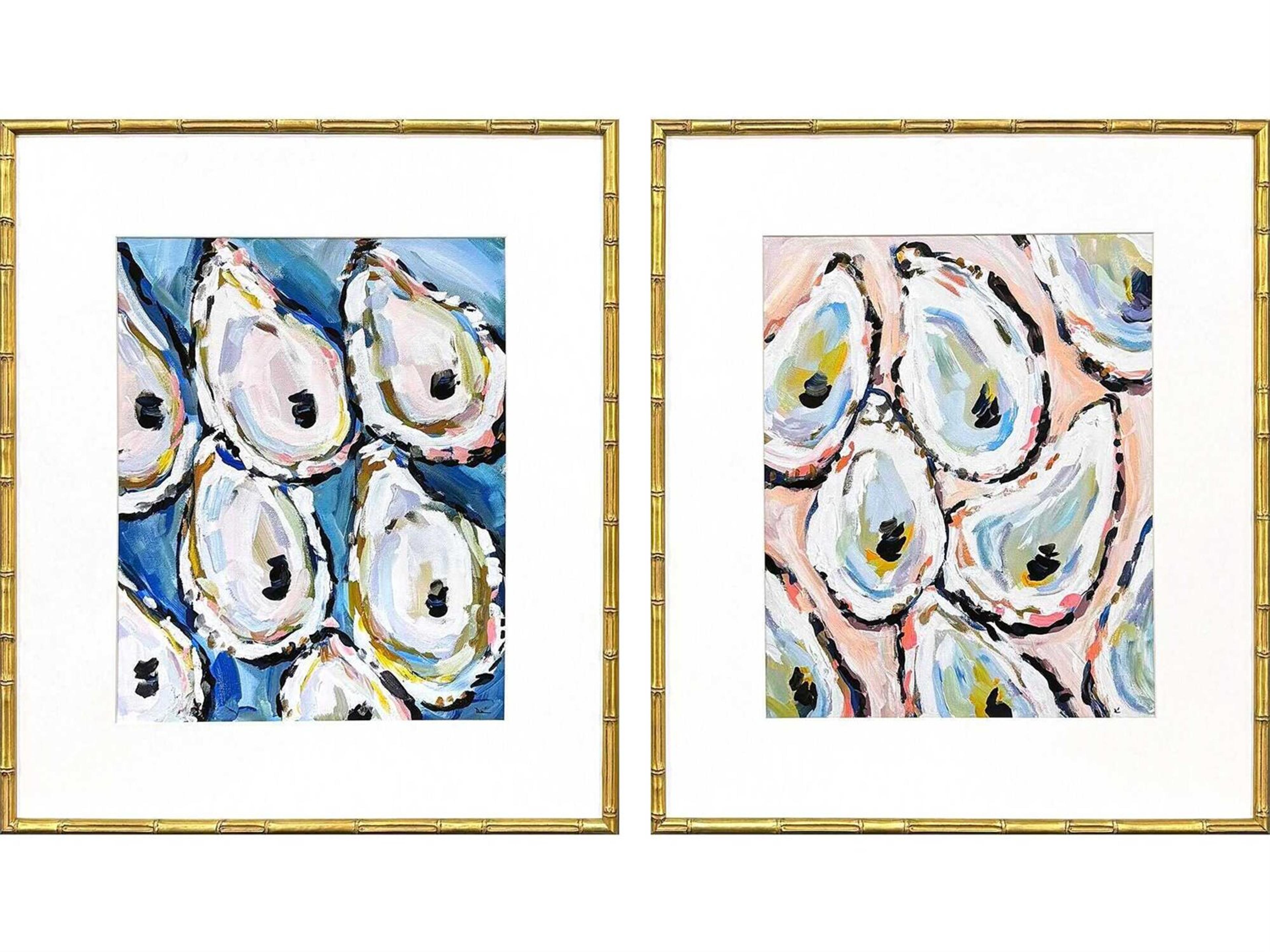 Paragon Naturals Oyster Shells Wall Art Set of 2