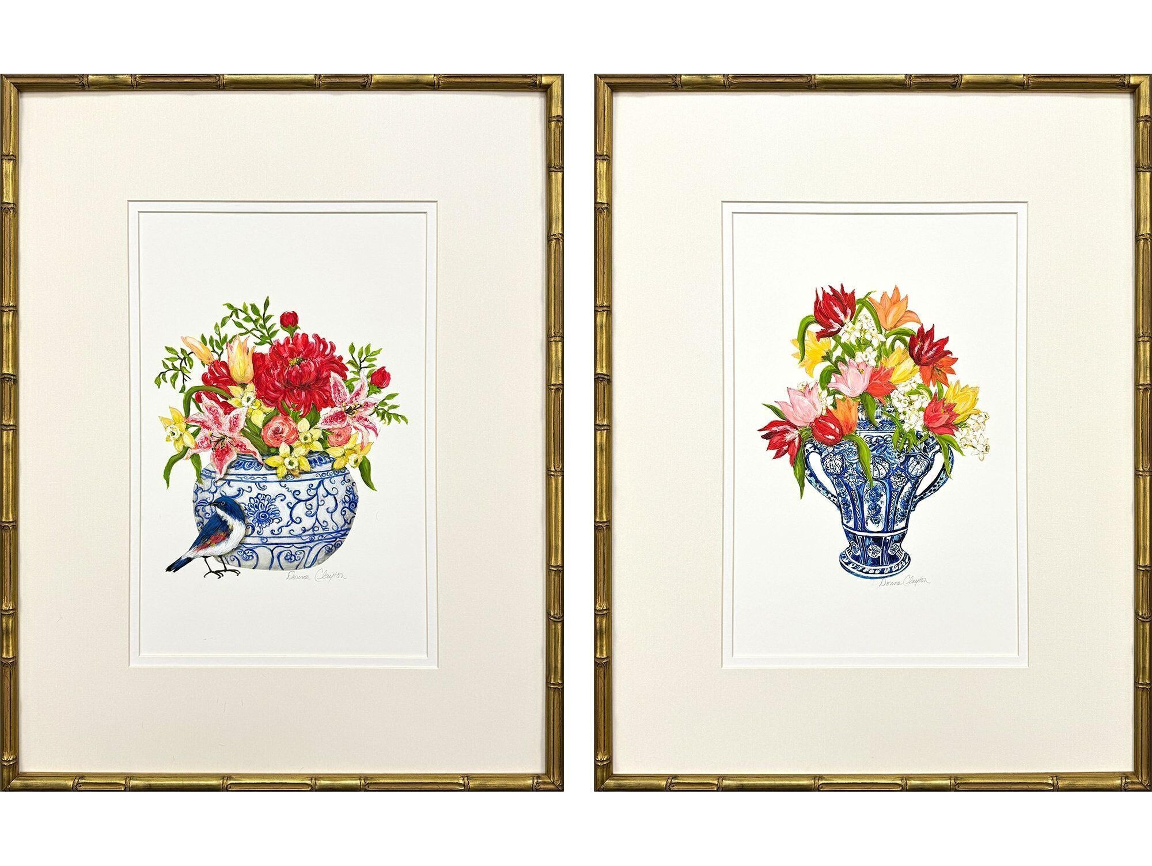 Paragon Blue And White Art - Set of 2