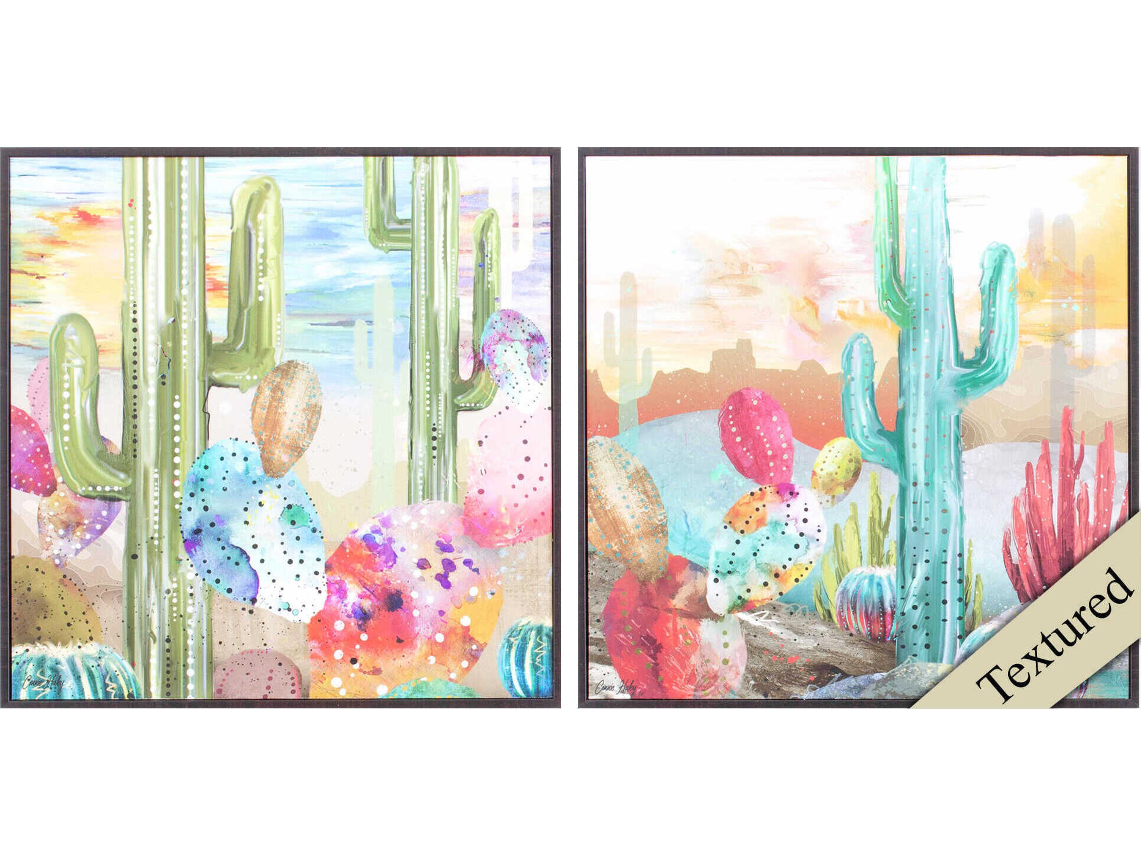 Paragon Landscapes Sunset Cactus Wall Art Set of 2