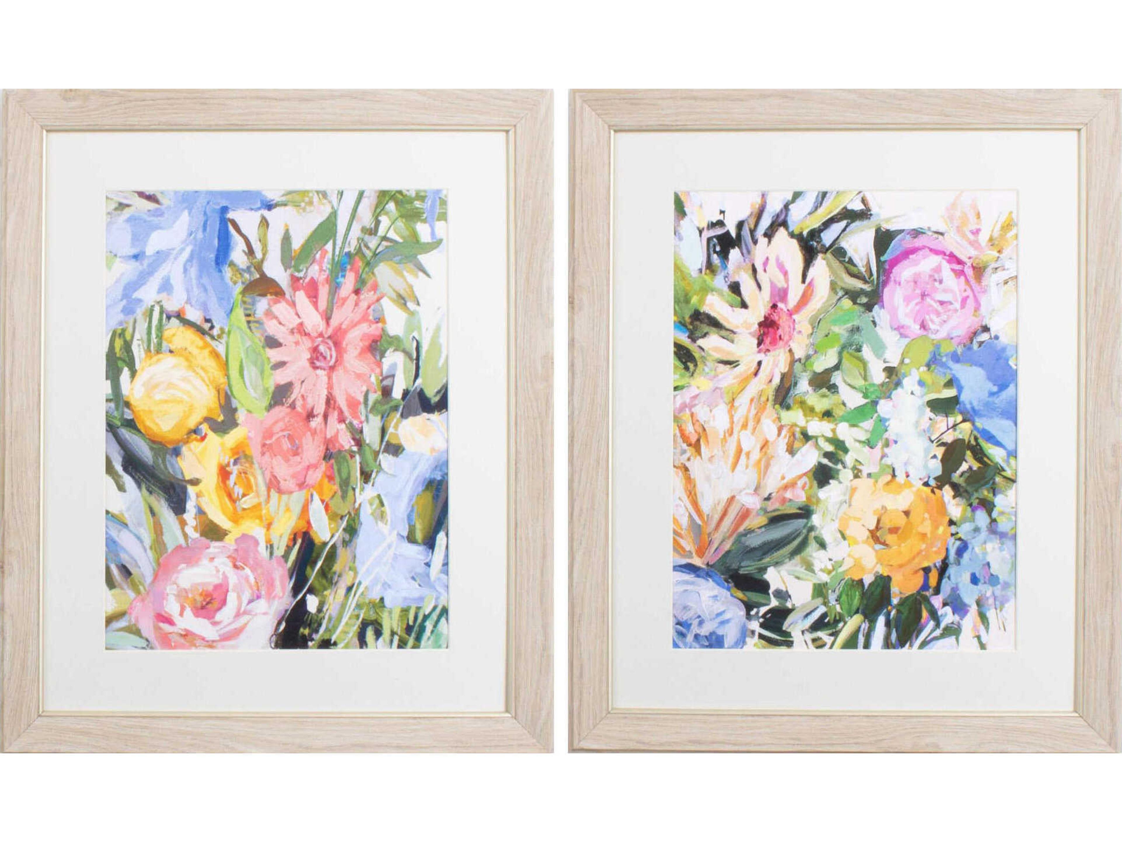 Paragon Florals Flora Botanic Wall Art Set of 2