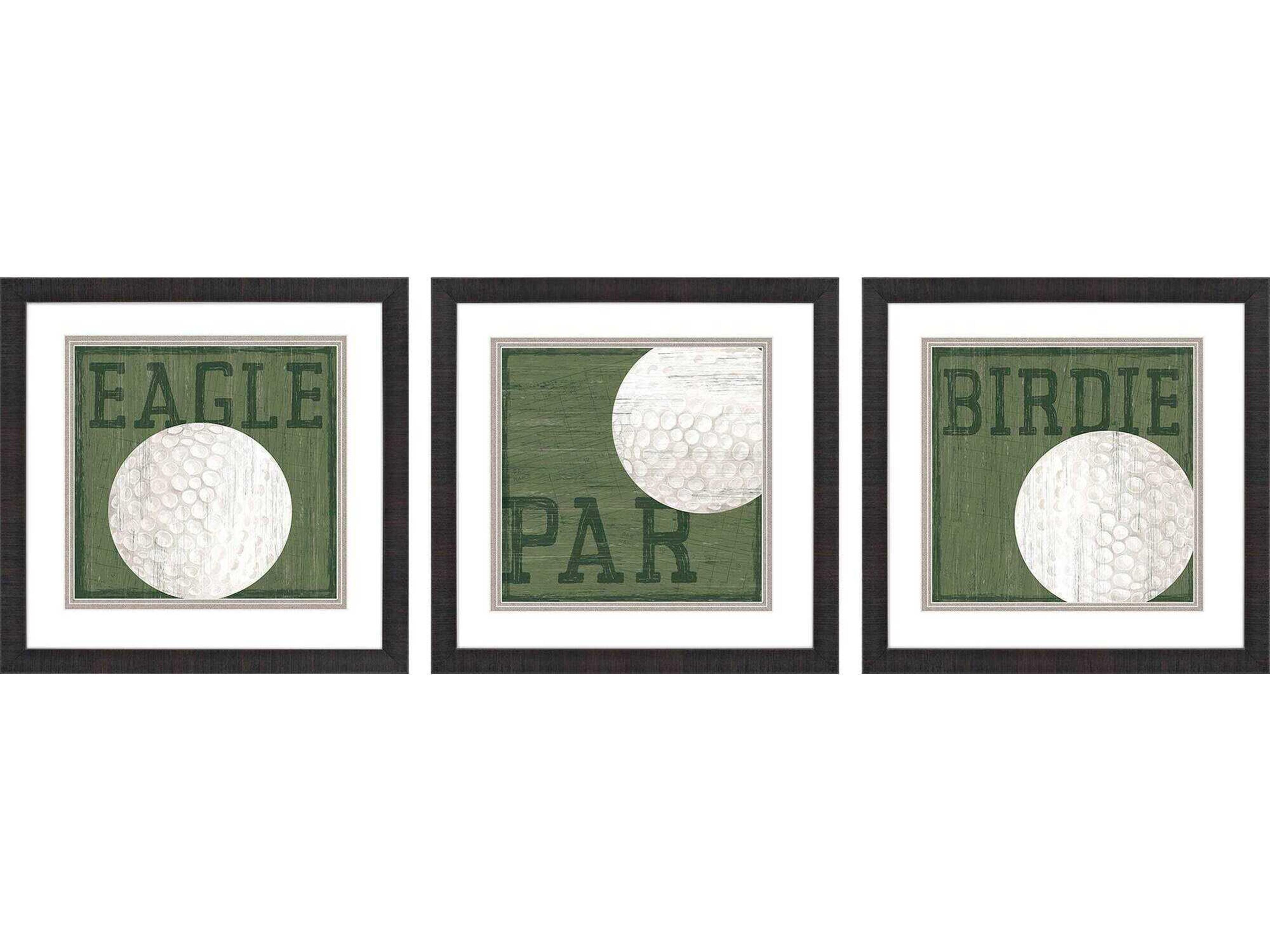 Paragon Sporting Golf Days Wall Art Set of 3