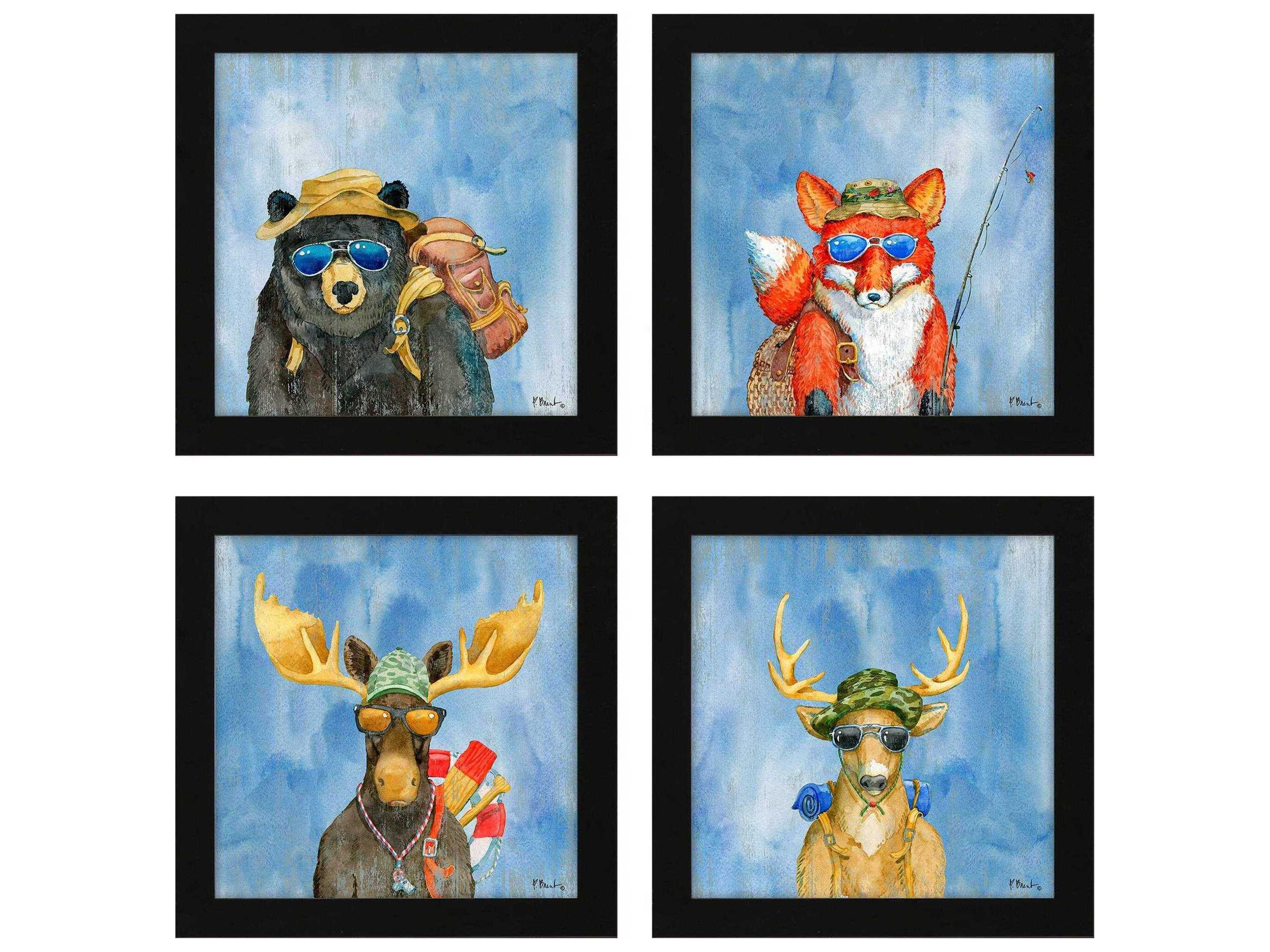 Paragon Animals Scout Camp Wall Art Set of 4