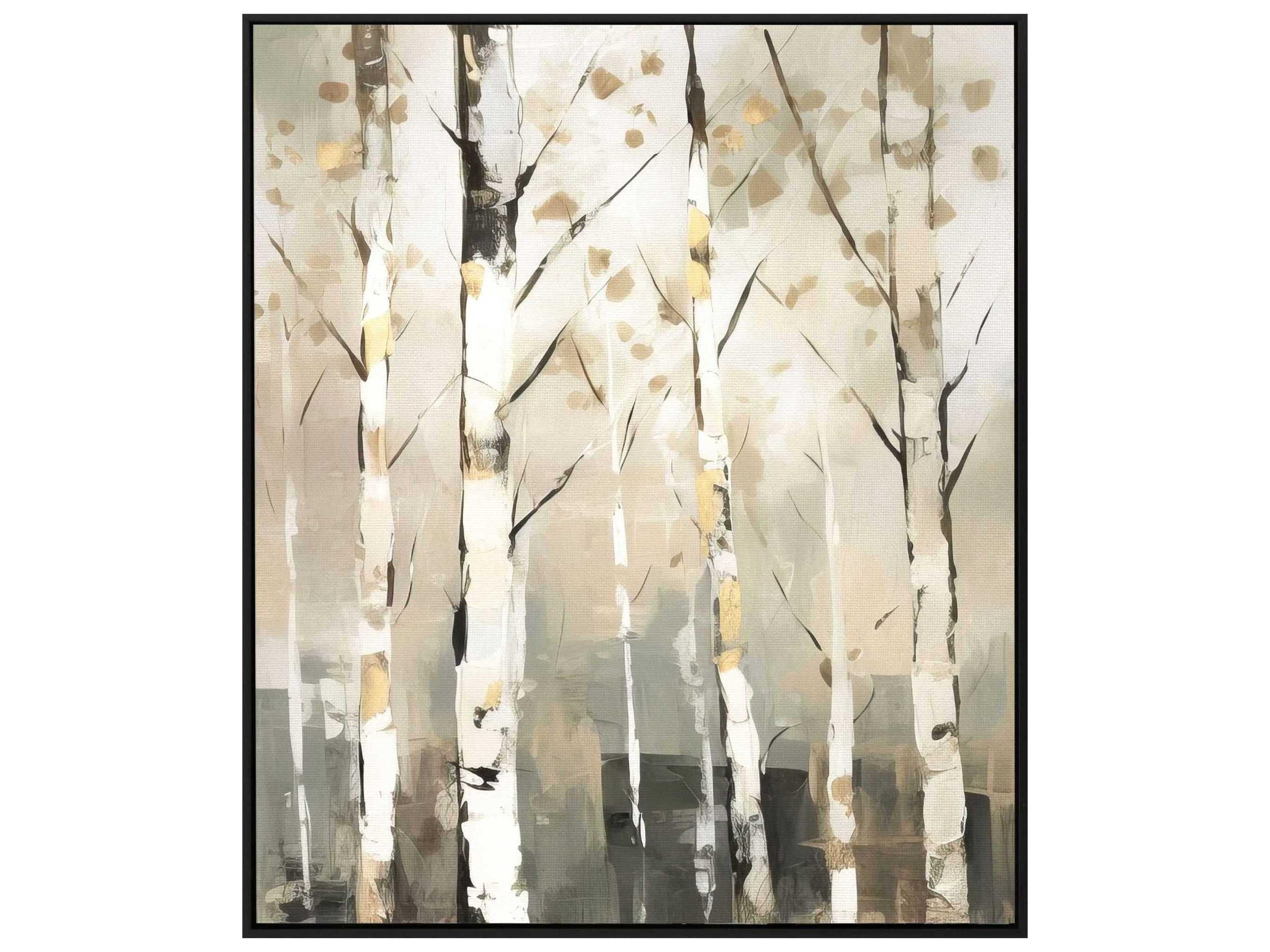Paragon Landscapes Birch Silhouette-III Canvas Wall Art