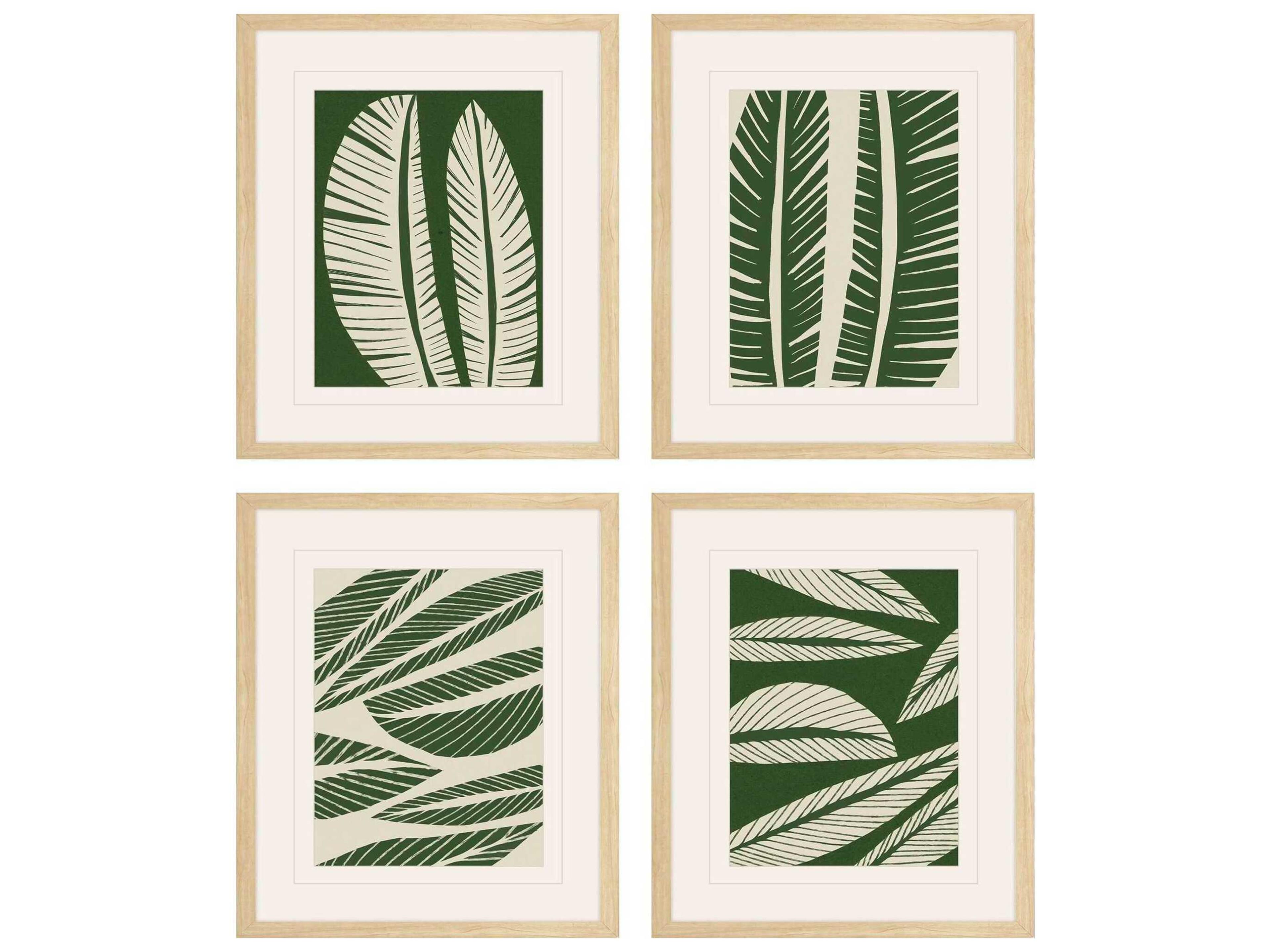Paragon Tropical Flourish Wall Art Set of 4