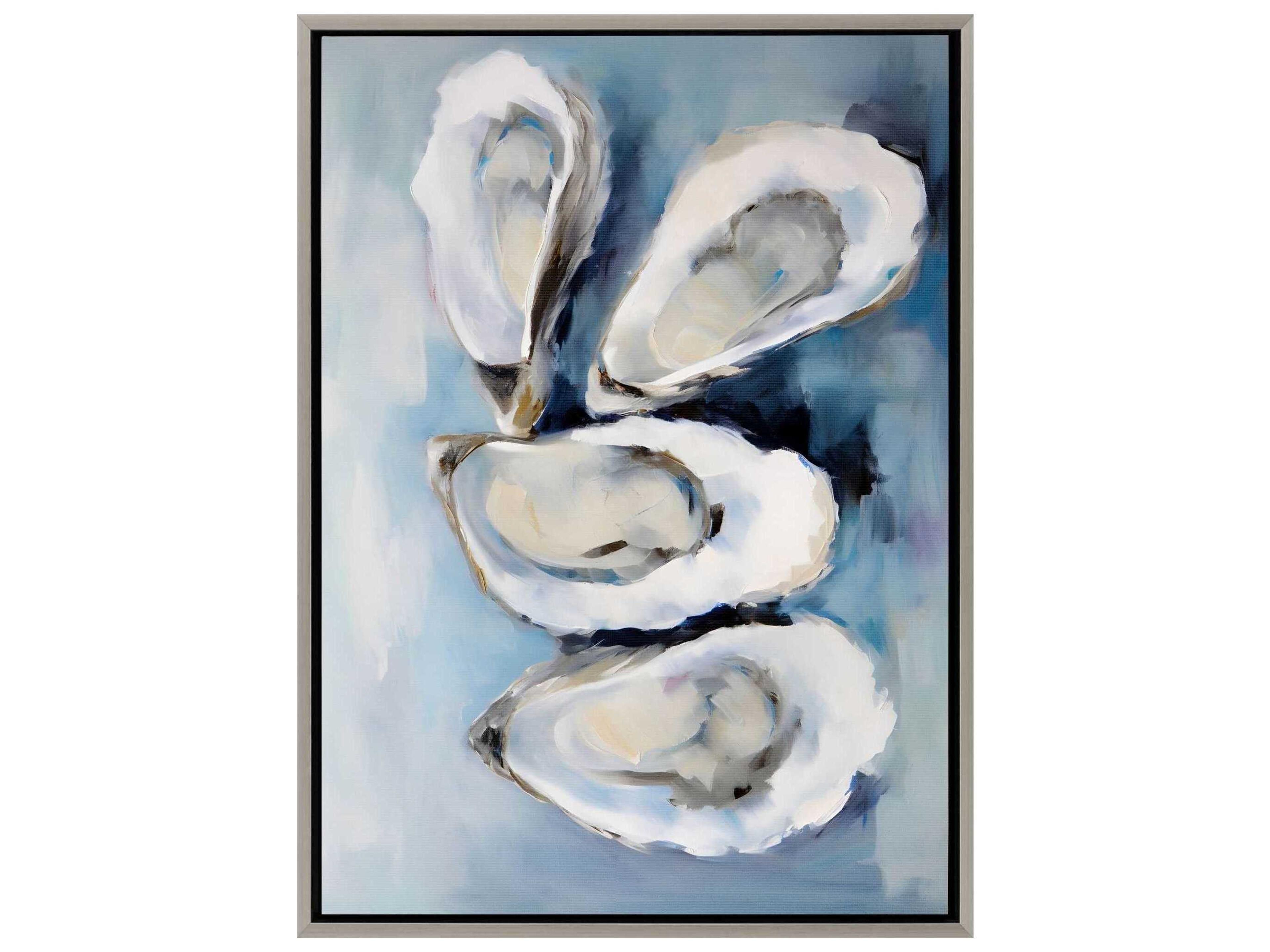 Paragon Four Oysters Canvas Wall Art