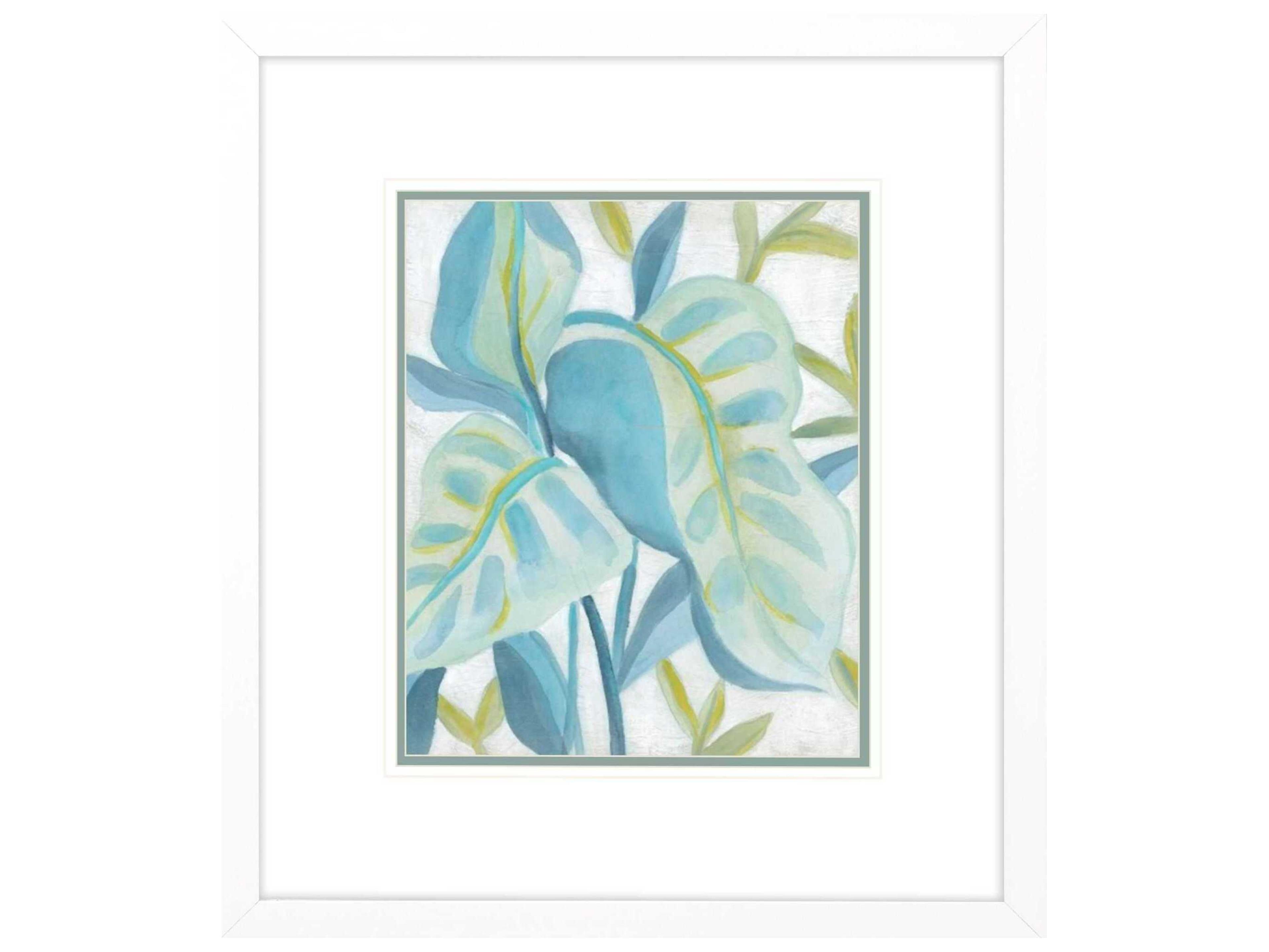 Paragon Aqua Tropical Leaves-I Wall Art