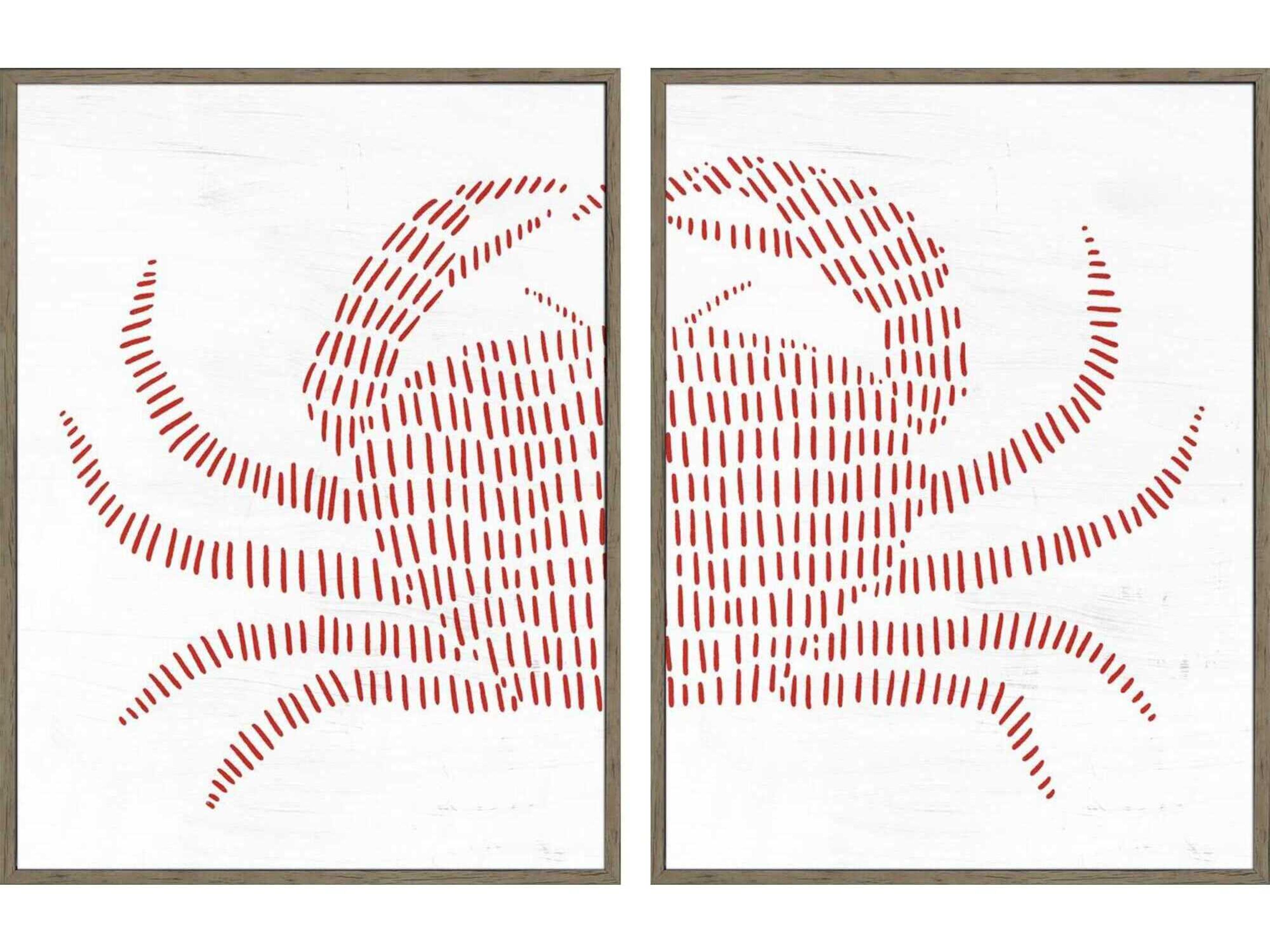 Paragon Spotted Crab Wall Art Set of 2